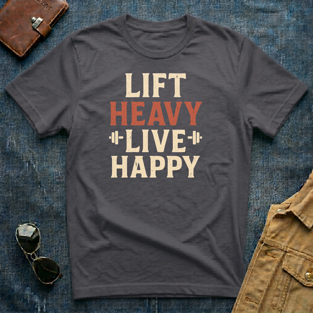 Lift Heavy Live Happy T-Shirt
