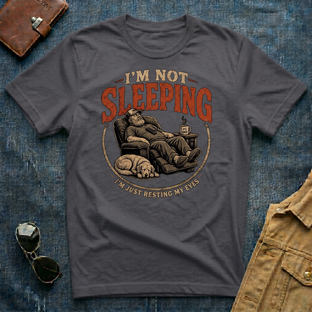 I'm Not Sleeping, I'm Just Resting My Eyes Beard T Shirt