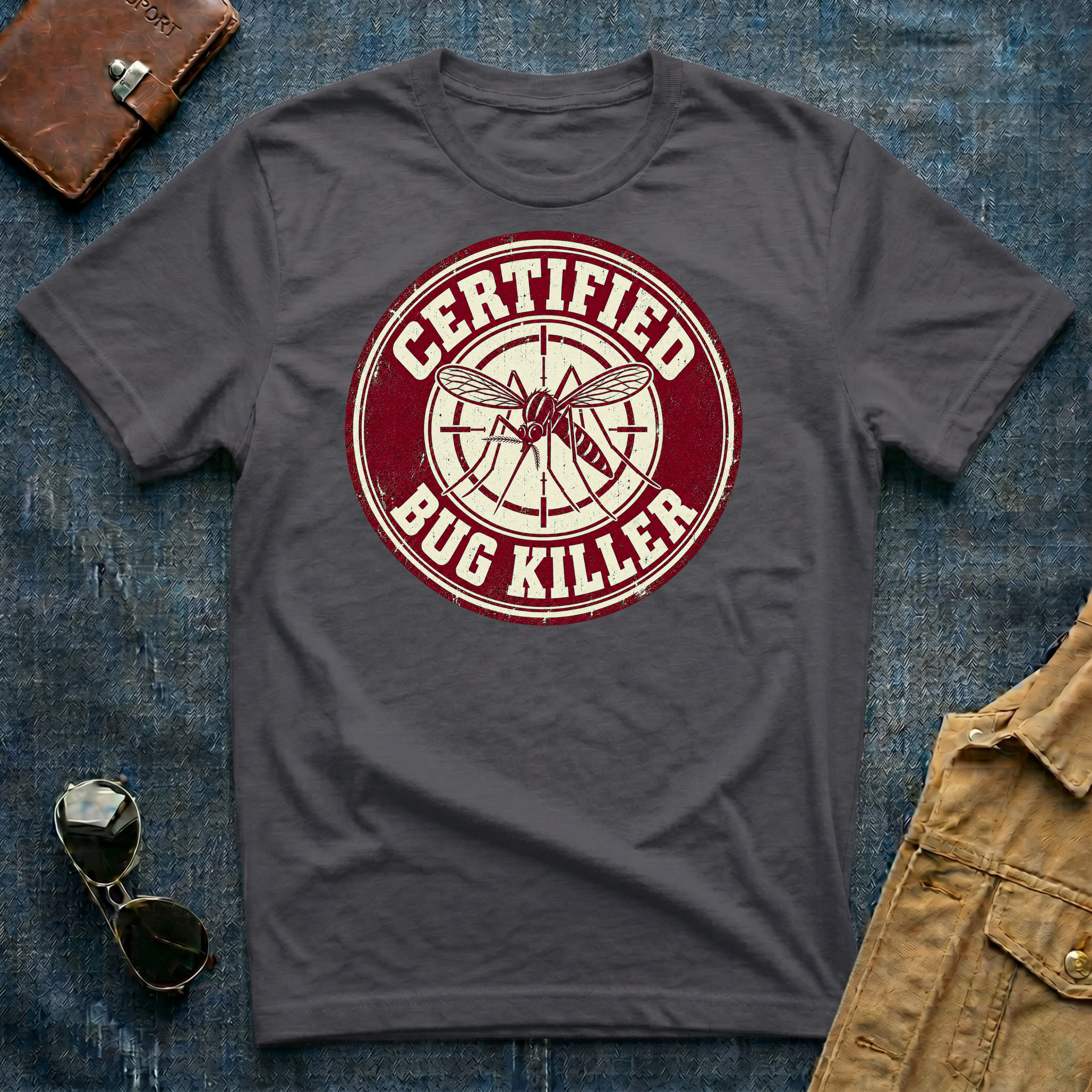 Certified Bug Killer Mosquito T-Shirt
