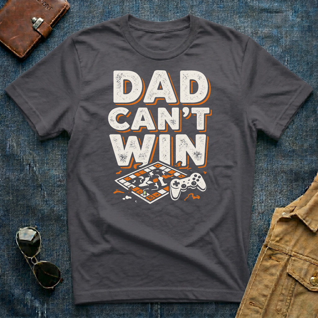 Dad Can't Win Game Board T Shirt