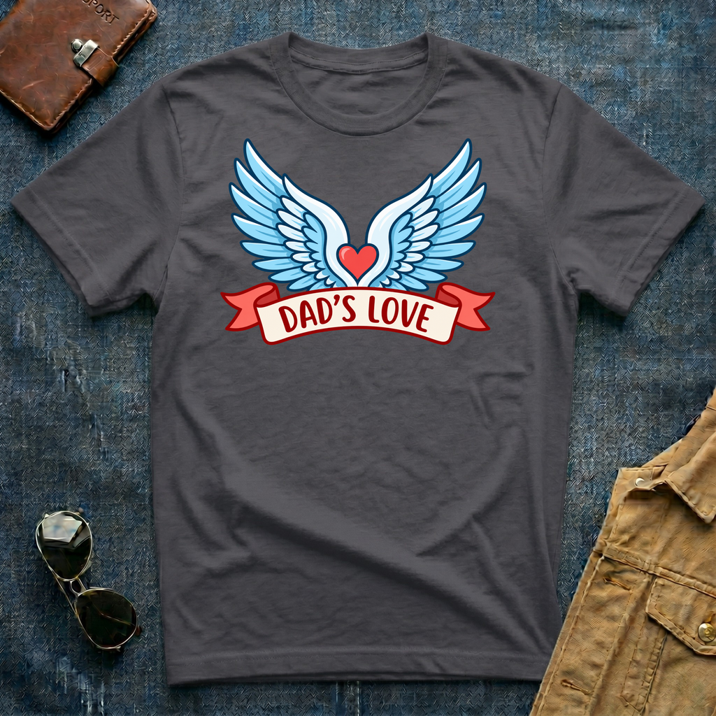 Dad’s Love Winged Heart T-Shirt