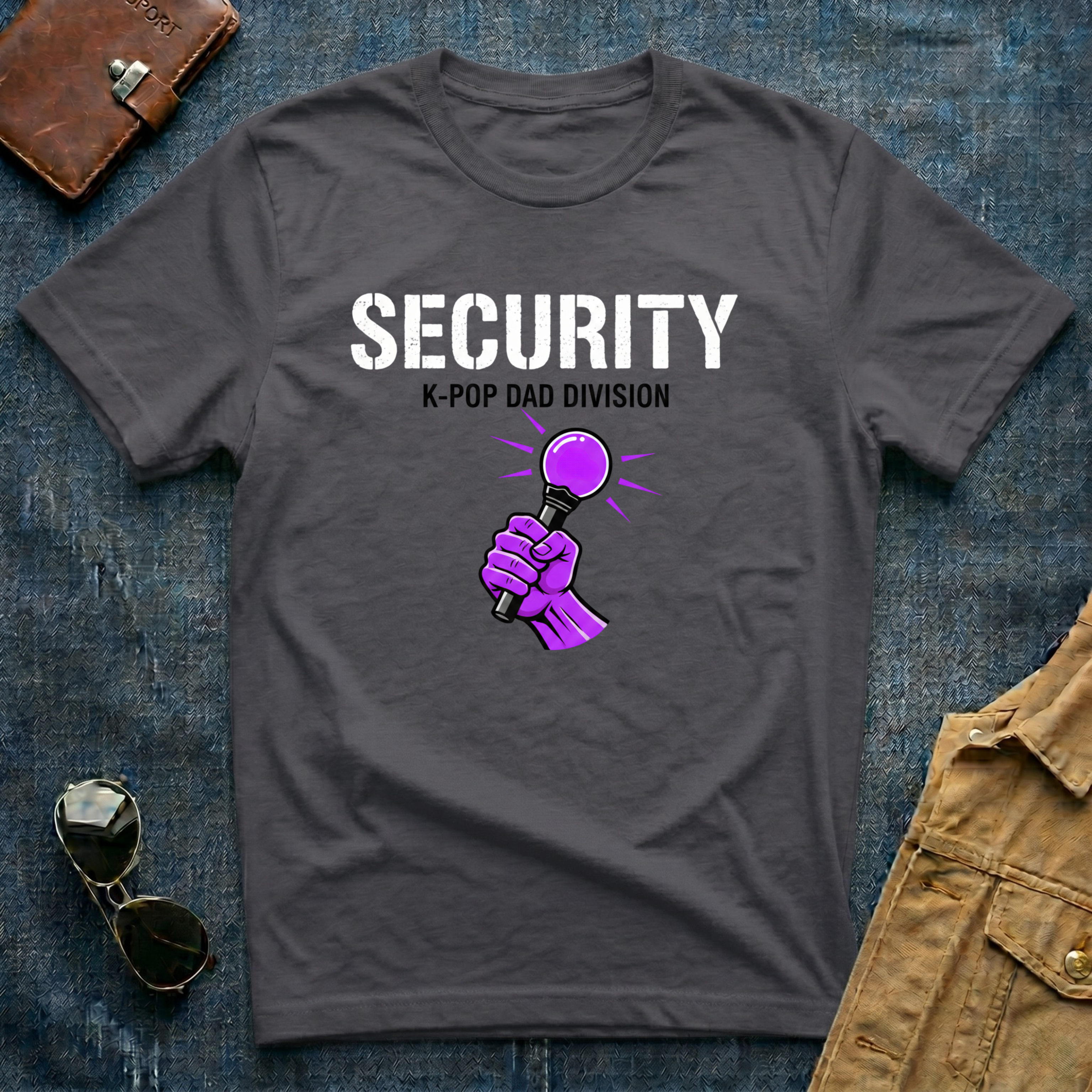 Security K-Pop Dad Division T-Shirt