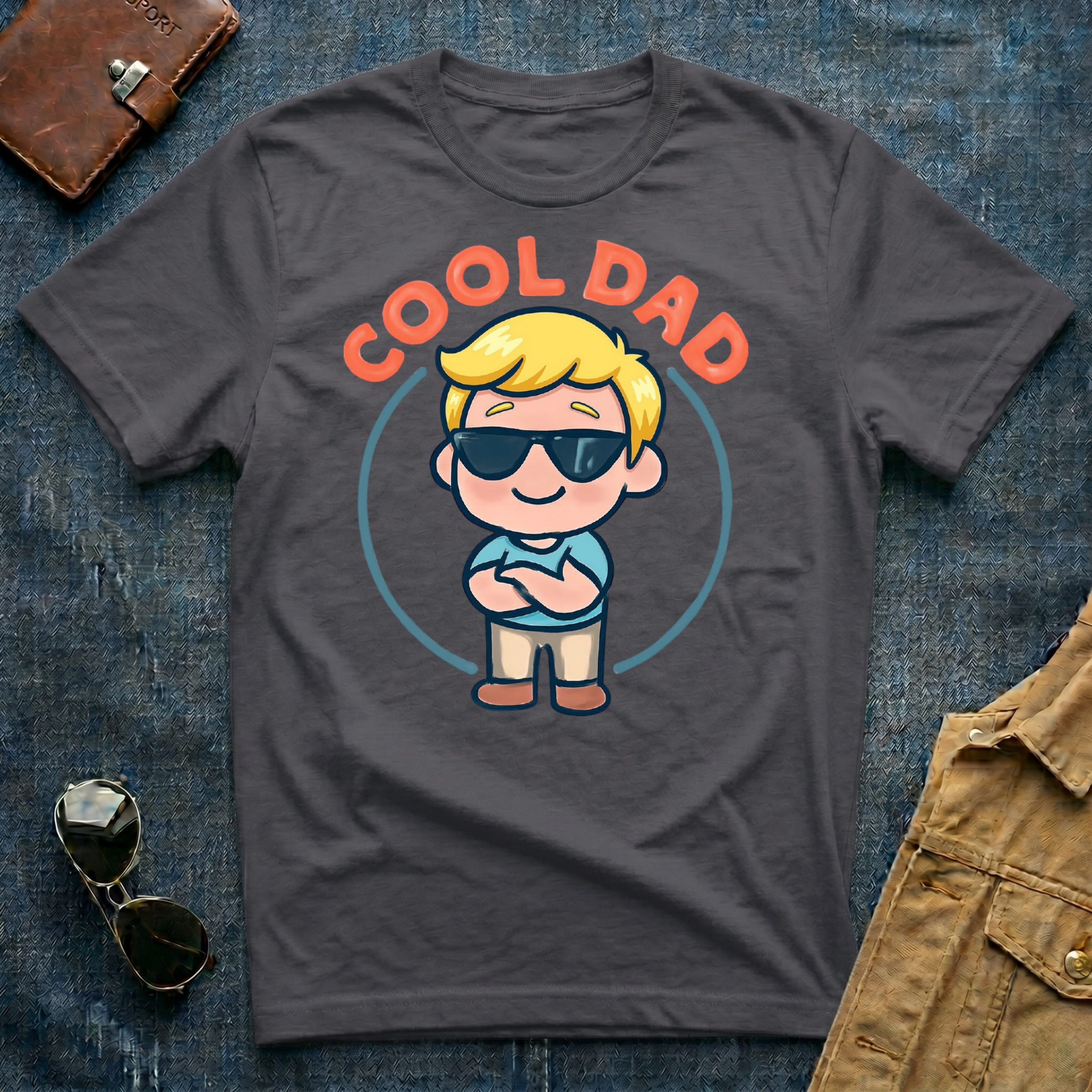 Anime Cool Dad Blond T-Shirt