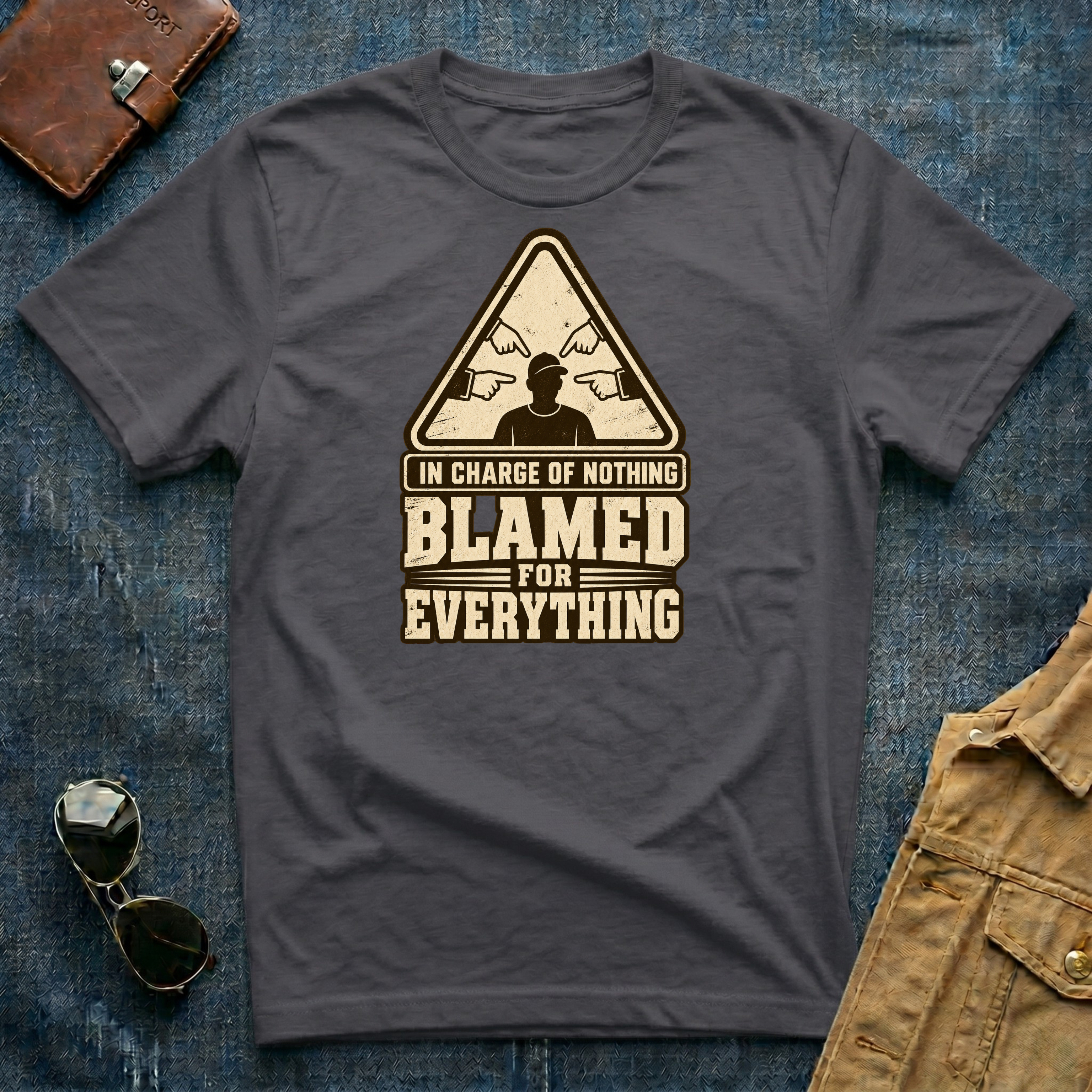 In Charge Of Nothing Blamed For Everything T-Shirt