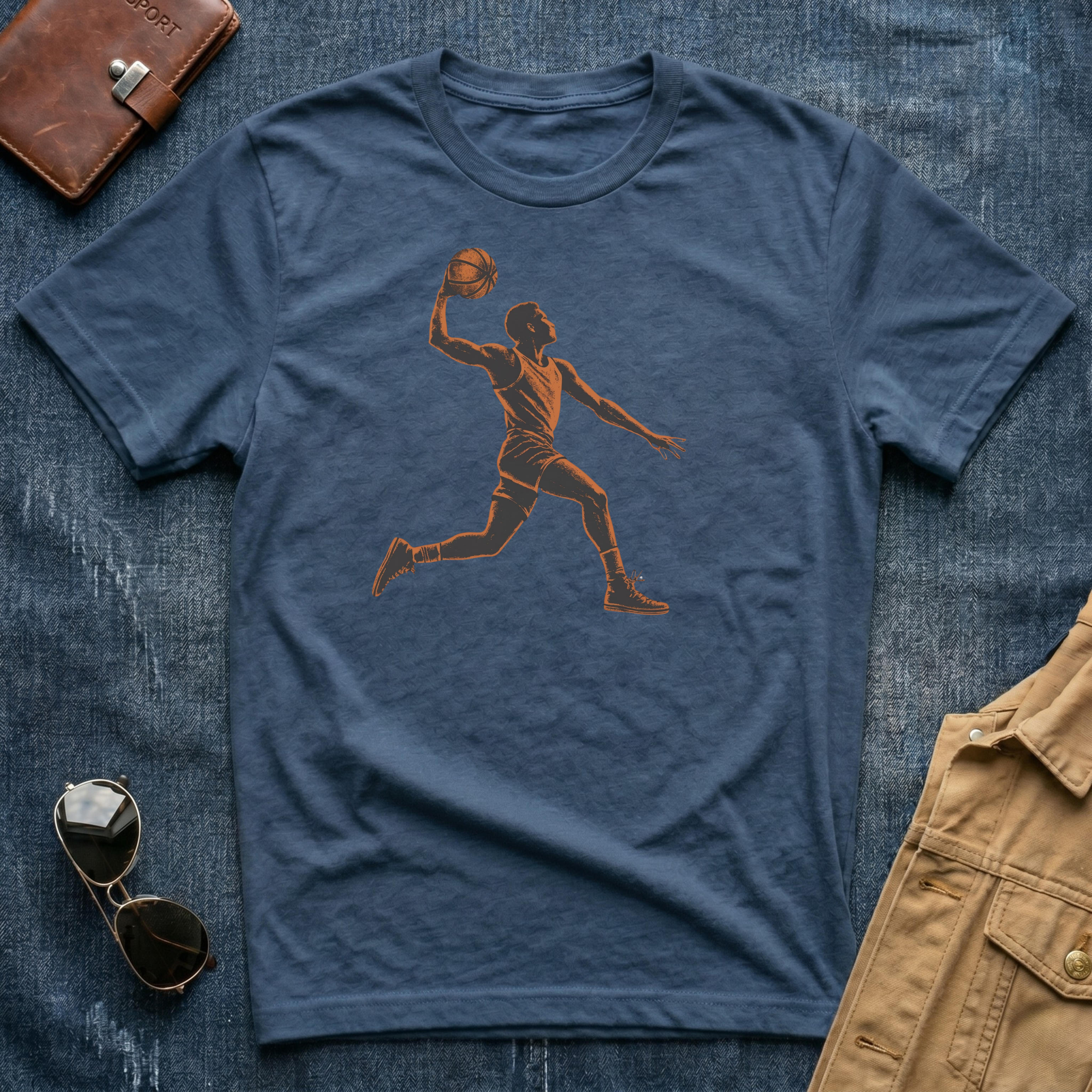 Basketball Dunk Silhouette T-Shirt