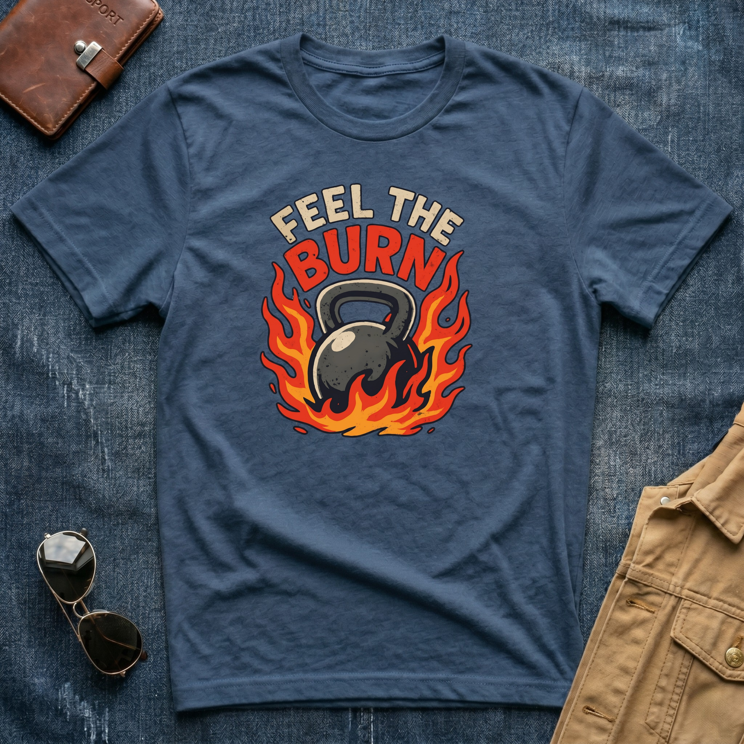 Feel the Burn Kettlebell T-Shirt