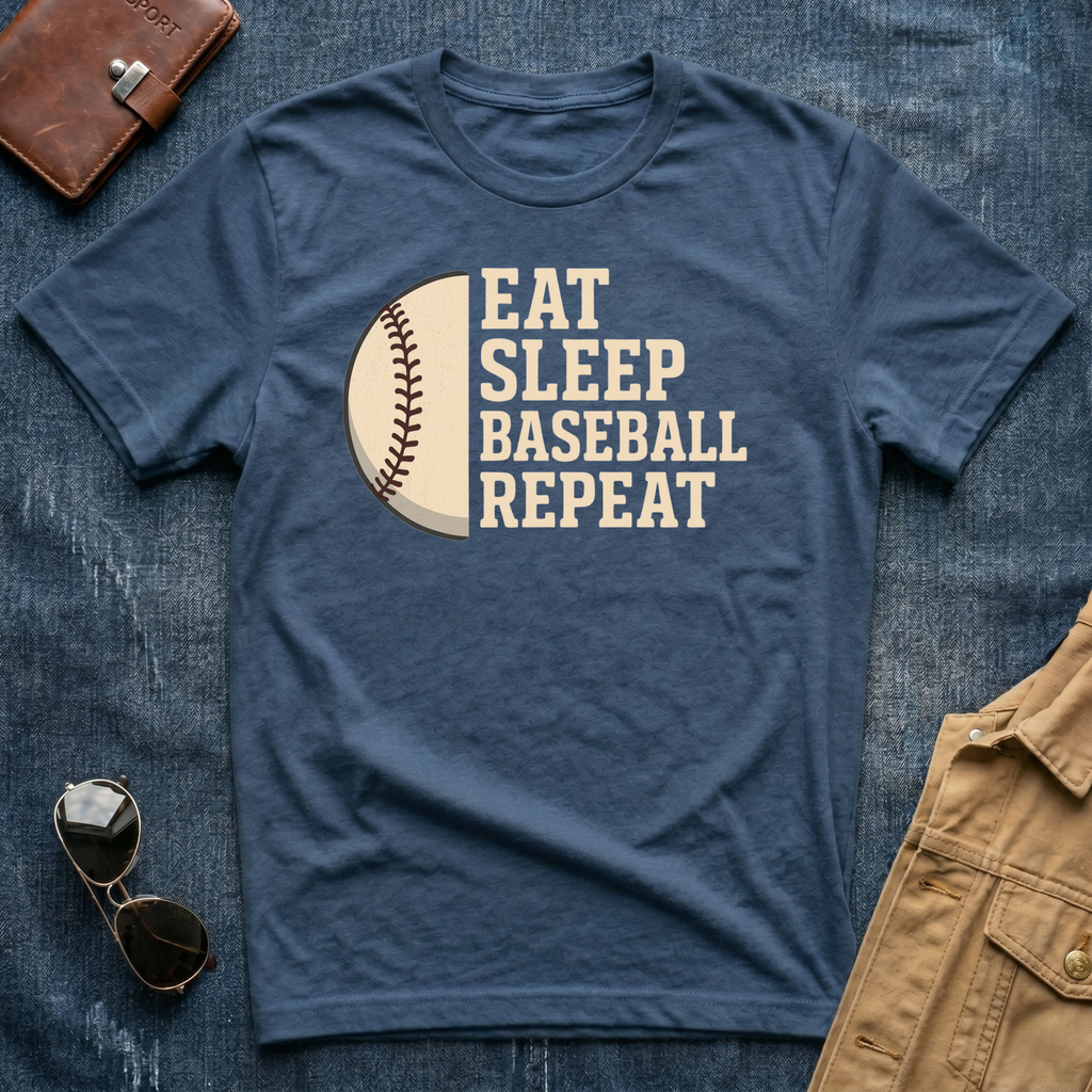 Eat Sleep Baseball Repeat T-Shirt