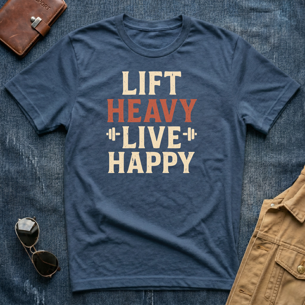 Lift Heavy Live Happy T-Shirt
