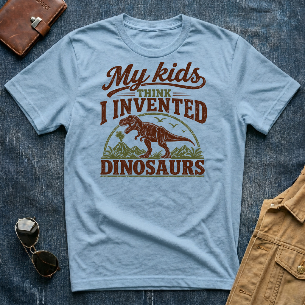My Kids Think I Invented Dinosaurs T-Shirt