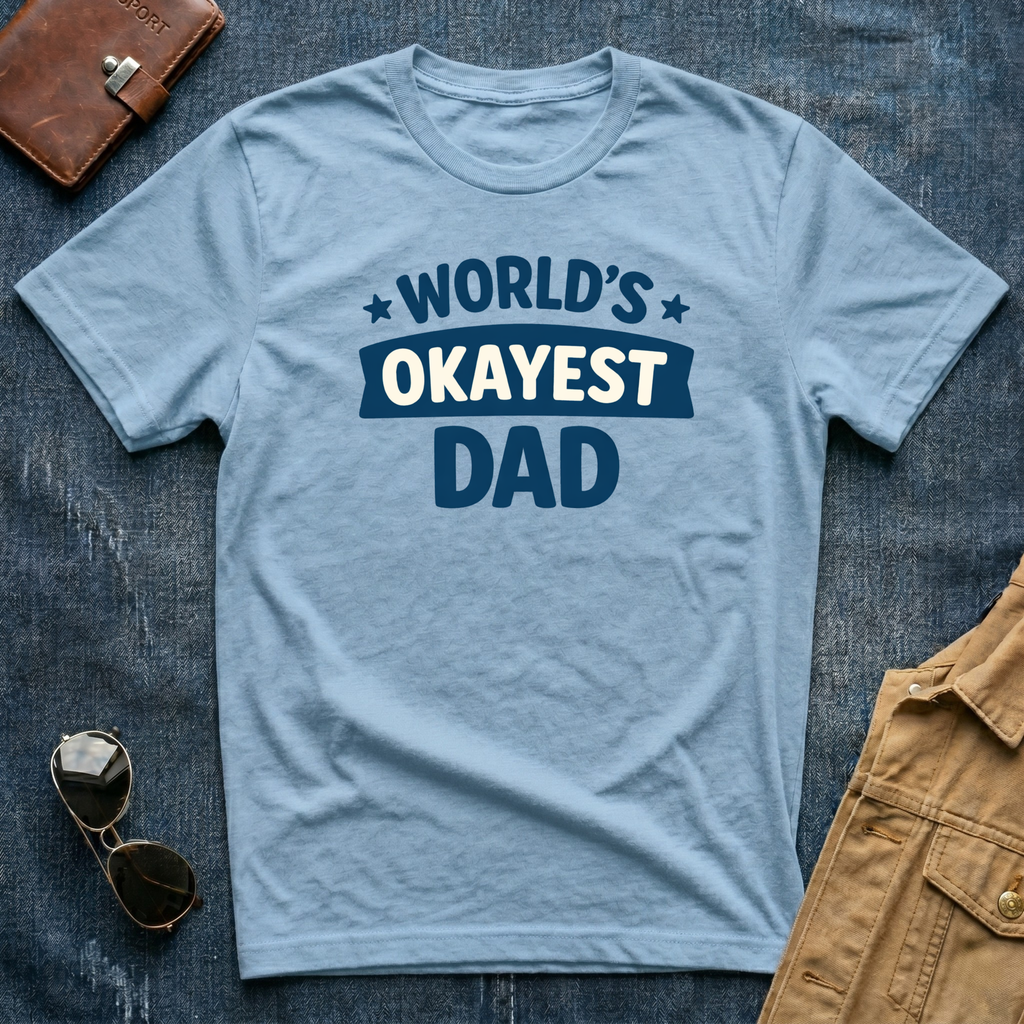 World's Okayest Dad T-Shirt
