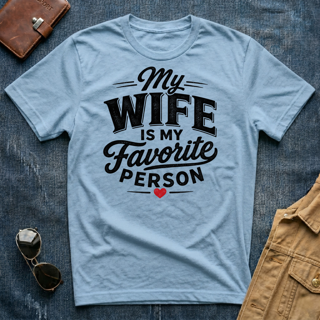 Wife Is My Favorite Person T‑Shirt