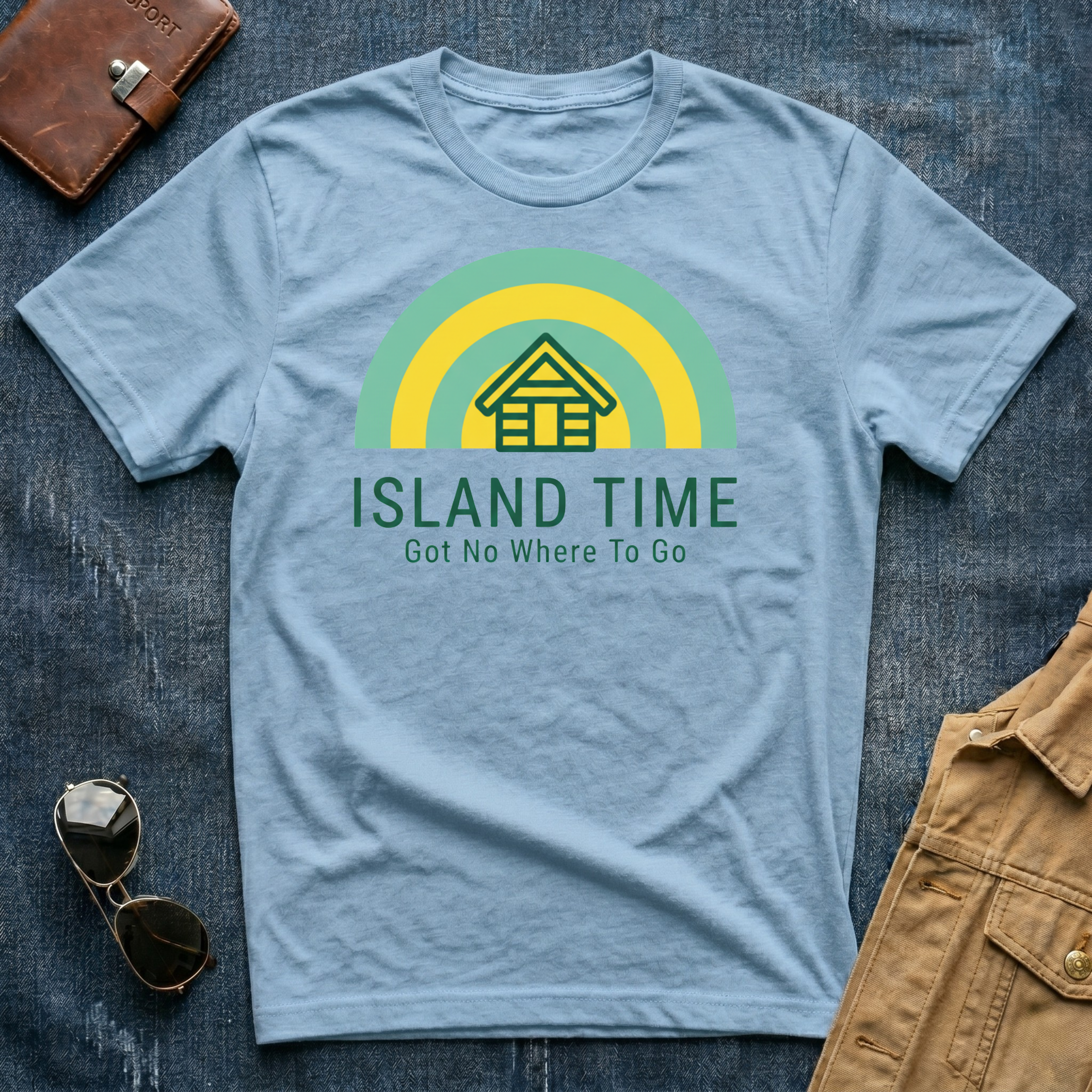 Island Time Got No Where To Go T Shirt