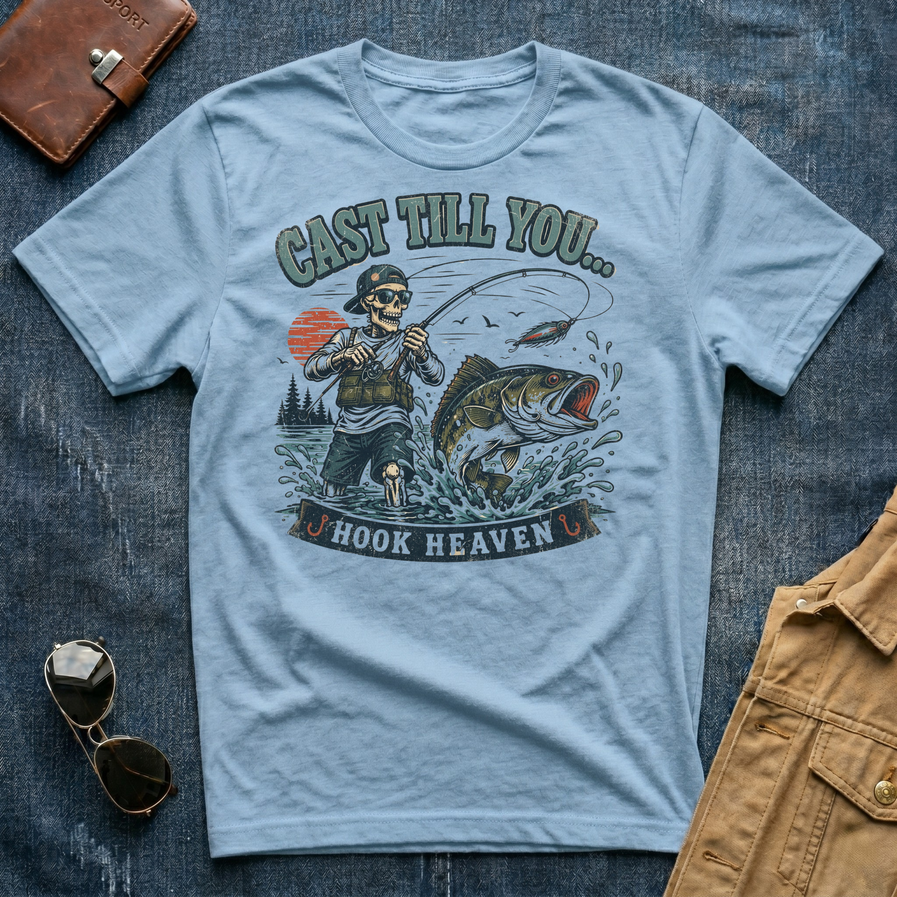 Cast Till You Hook Heaven T Shirt