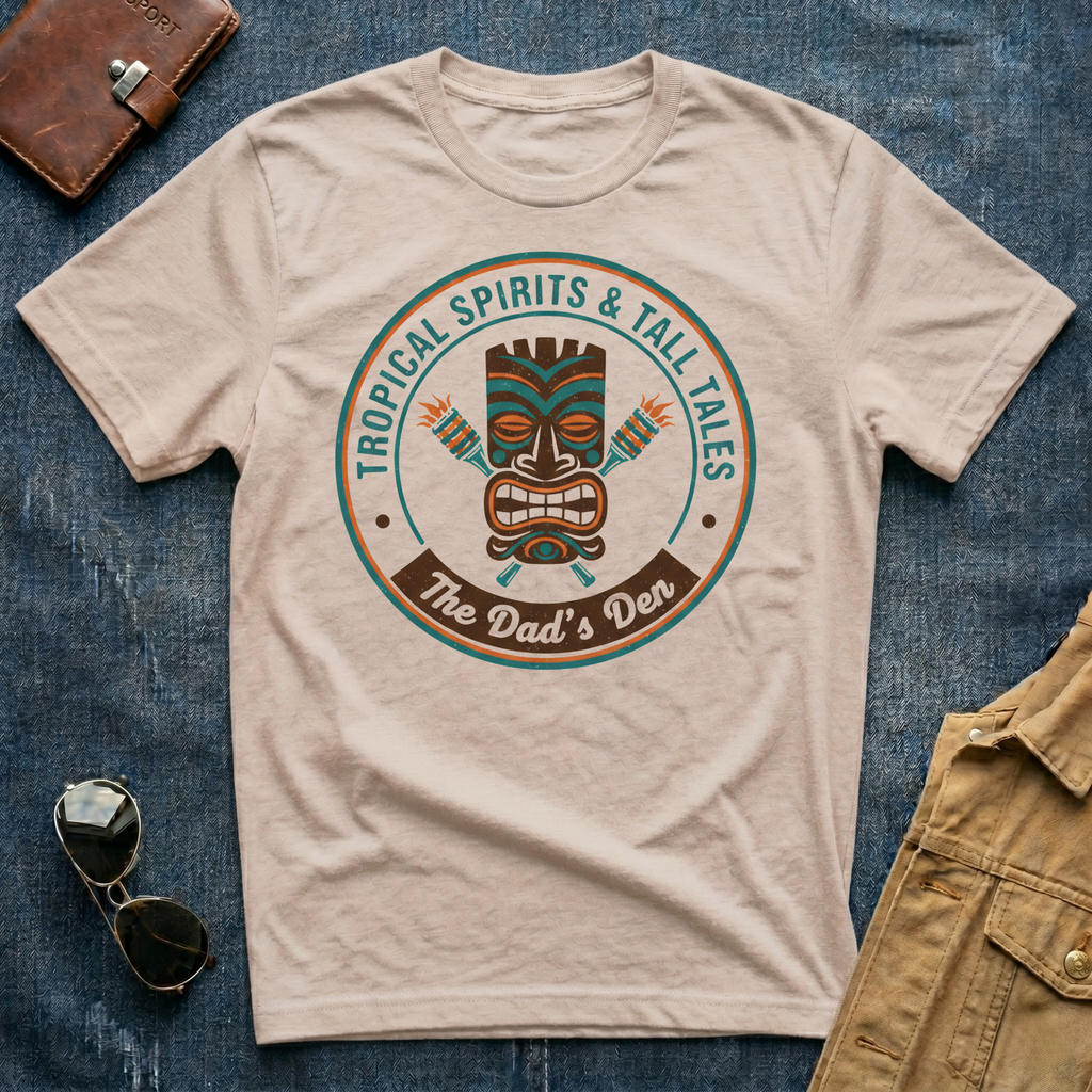 Dad's Den Tropical Spirits & Tall Tales T Shirt