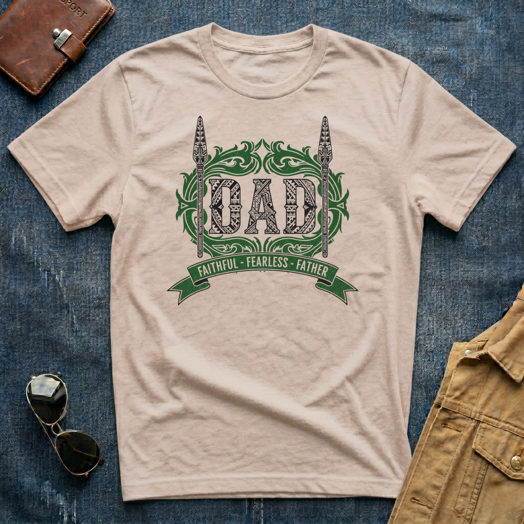 Dad  Faithful Fearless Father T Shirt