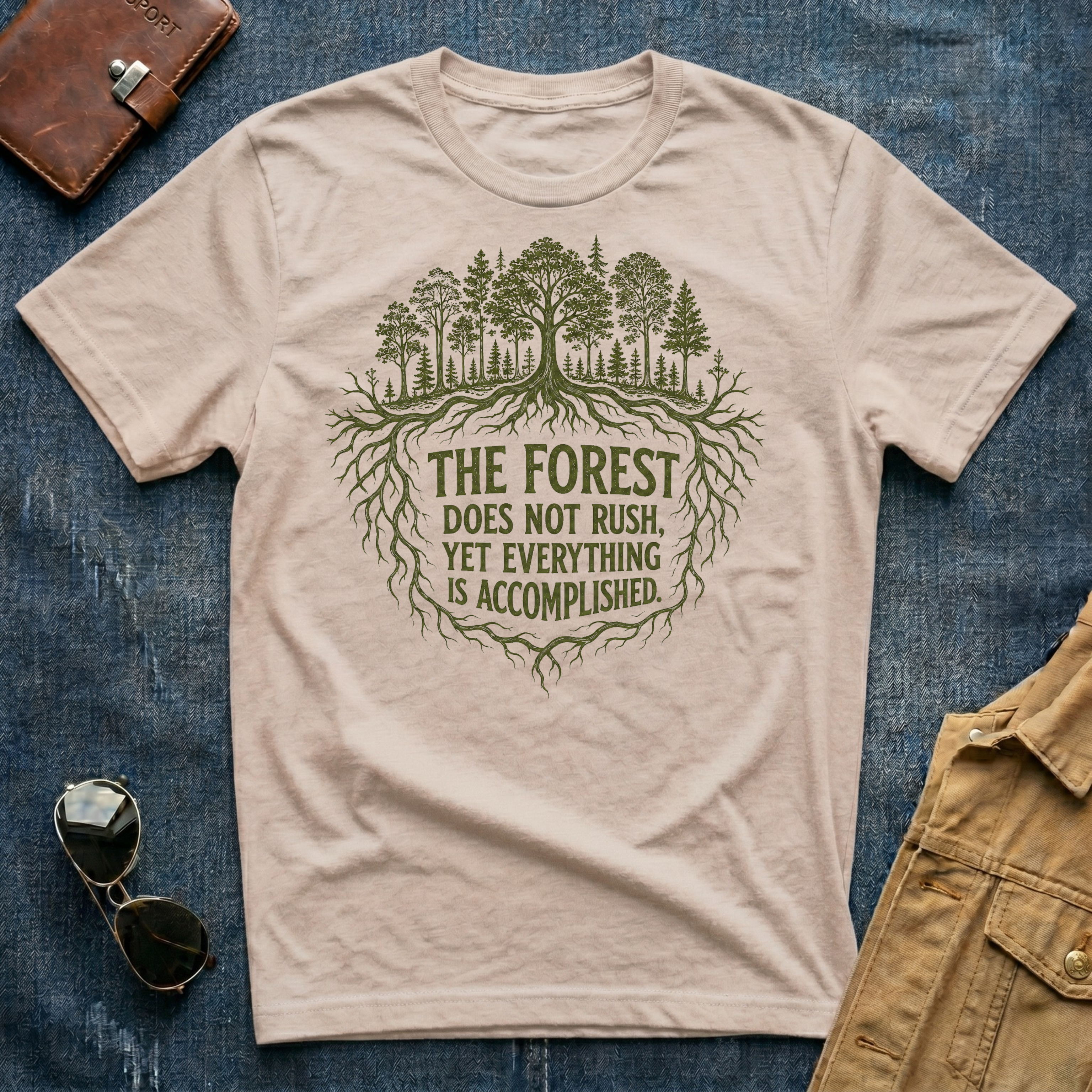 The Forest Does Not Rush T Shirt
