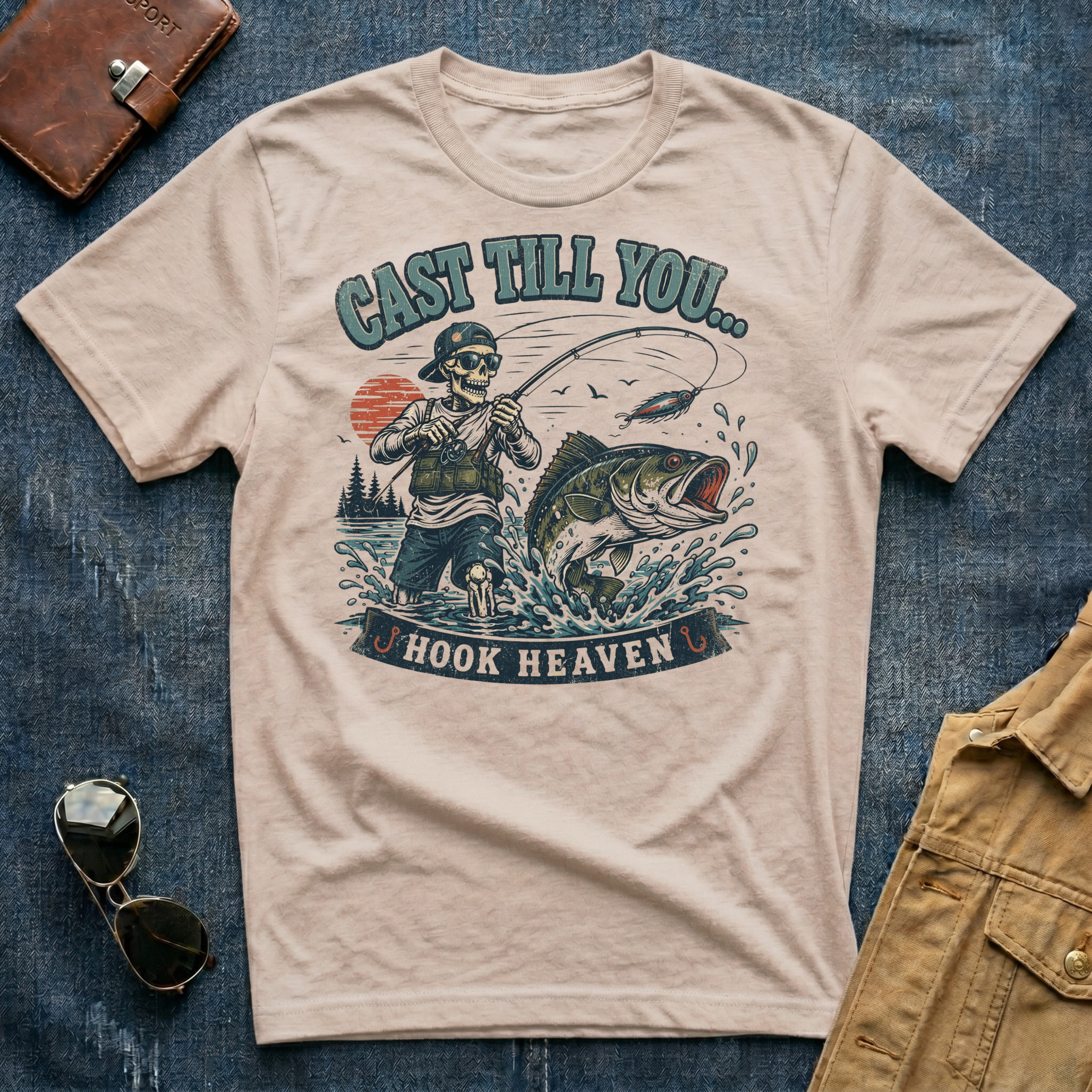 Cast Till You Hook Heaven T Shirt