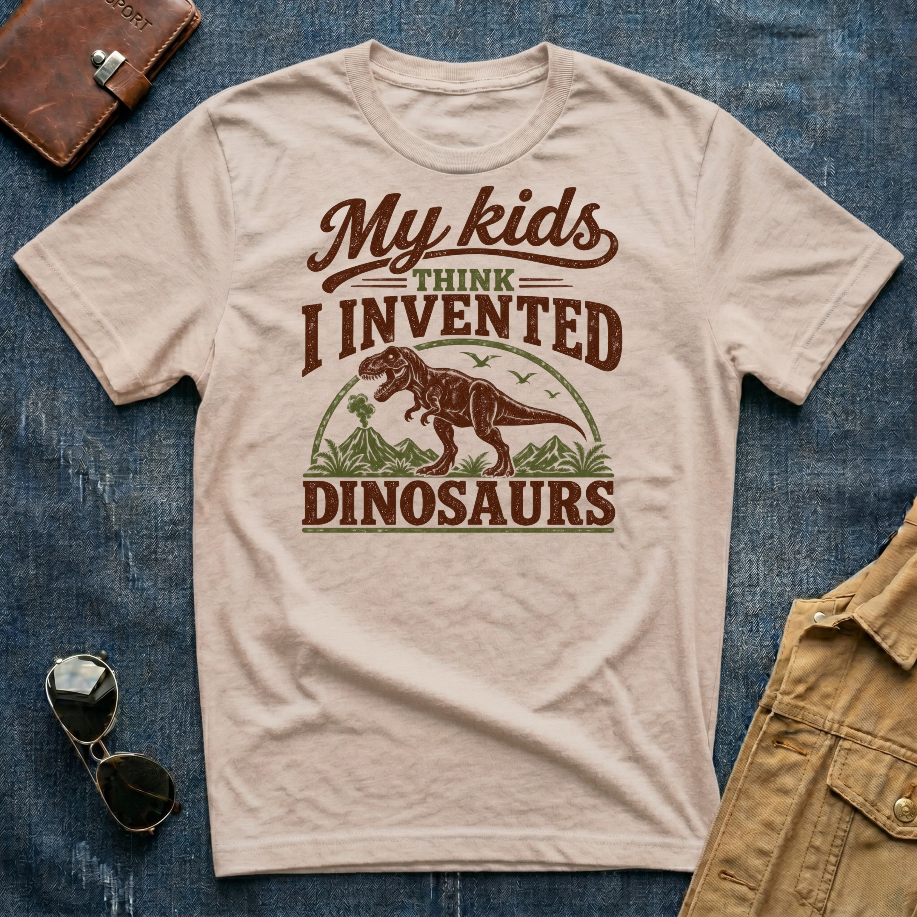 My Kids Think I Invented Dinosaurs T-Shirt