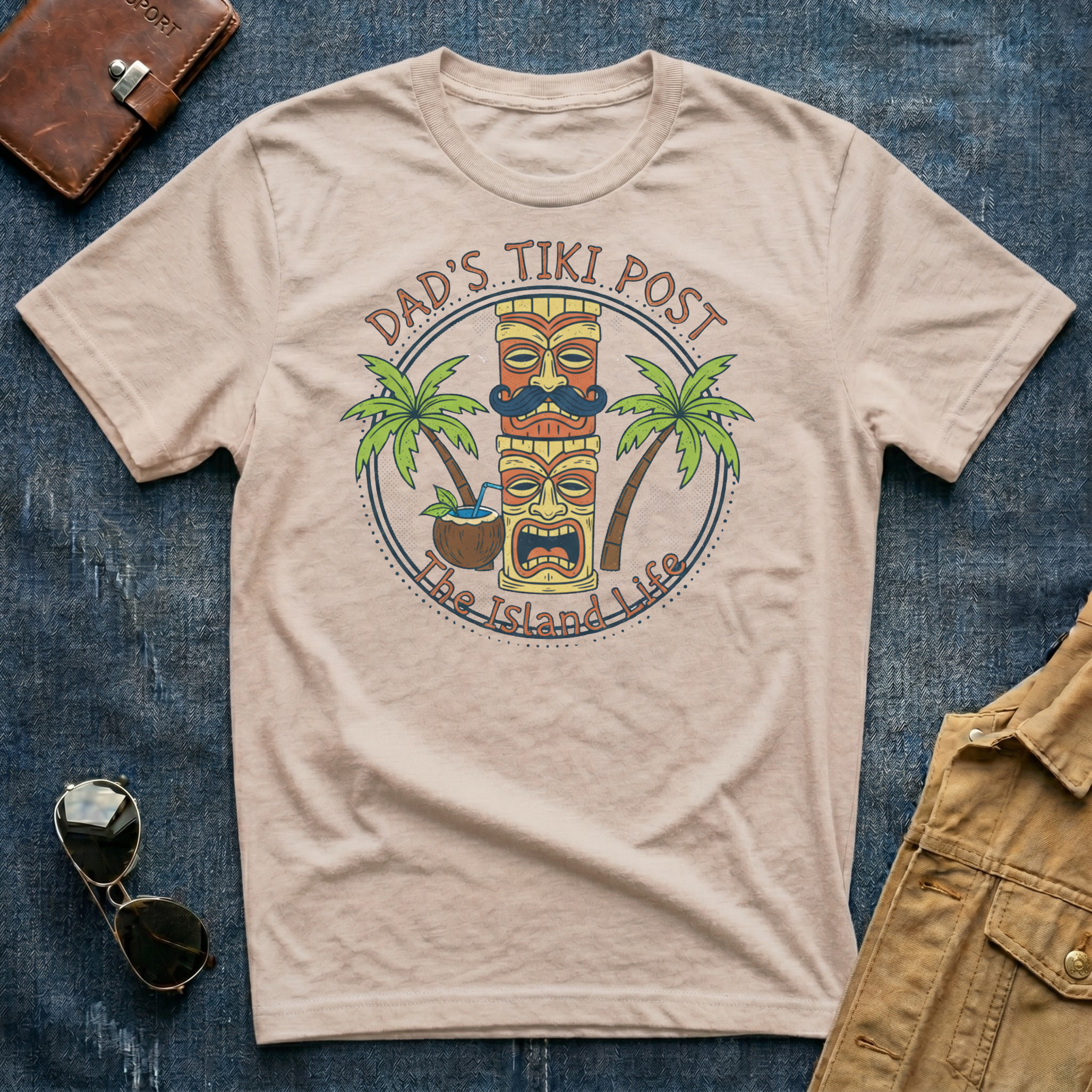 Dad's Tiki Post T Shirt