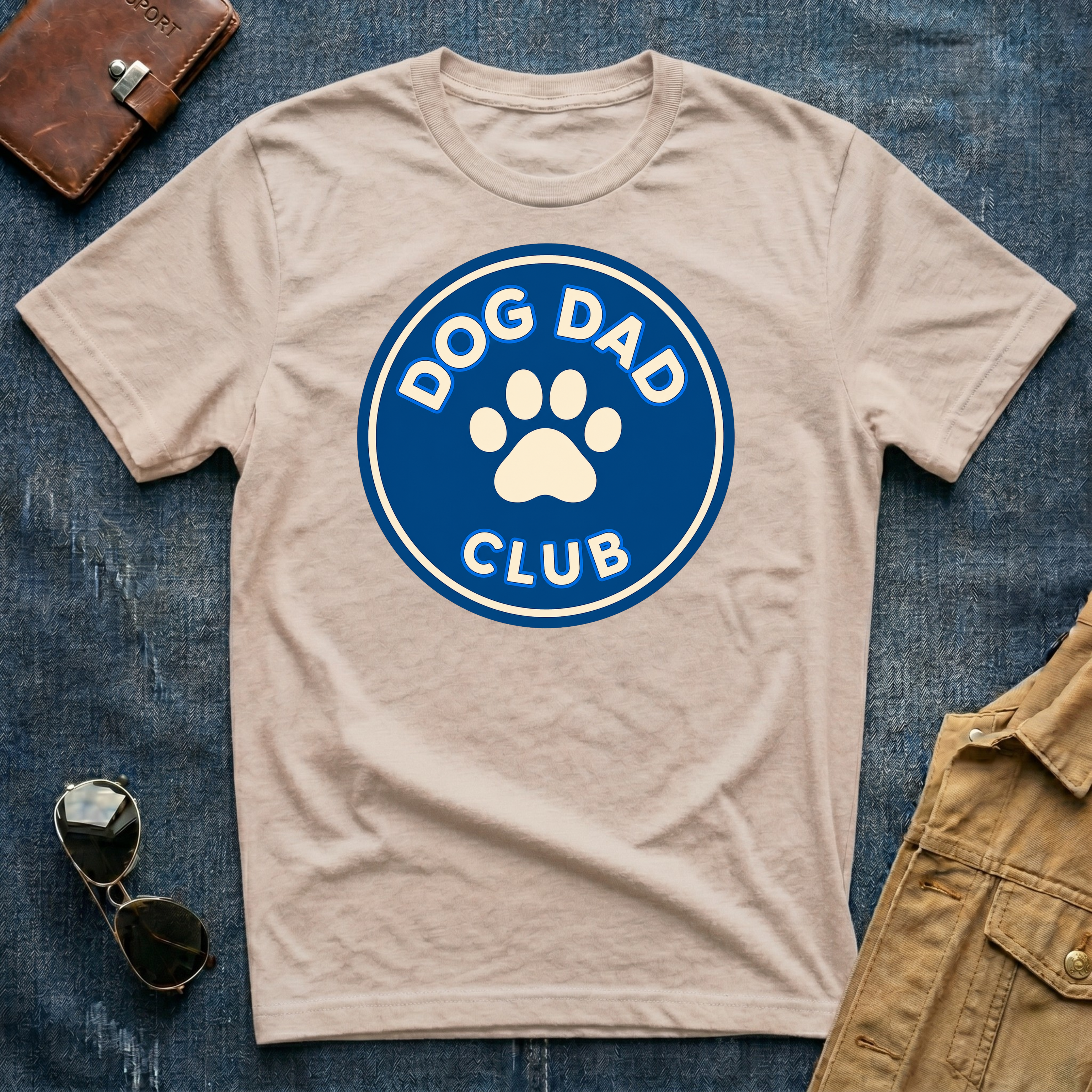 Dog Dad Club Blue T-Shirt