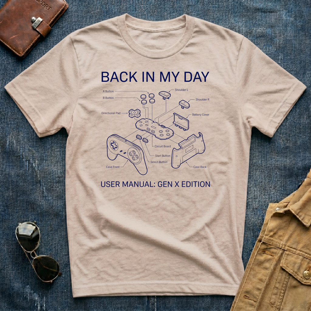 Back In My Day User Manual T Shirt