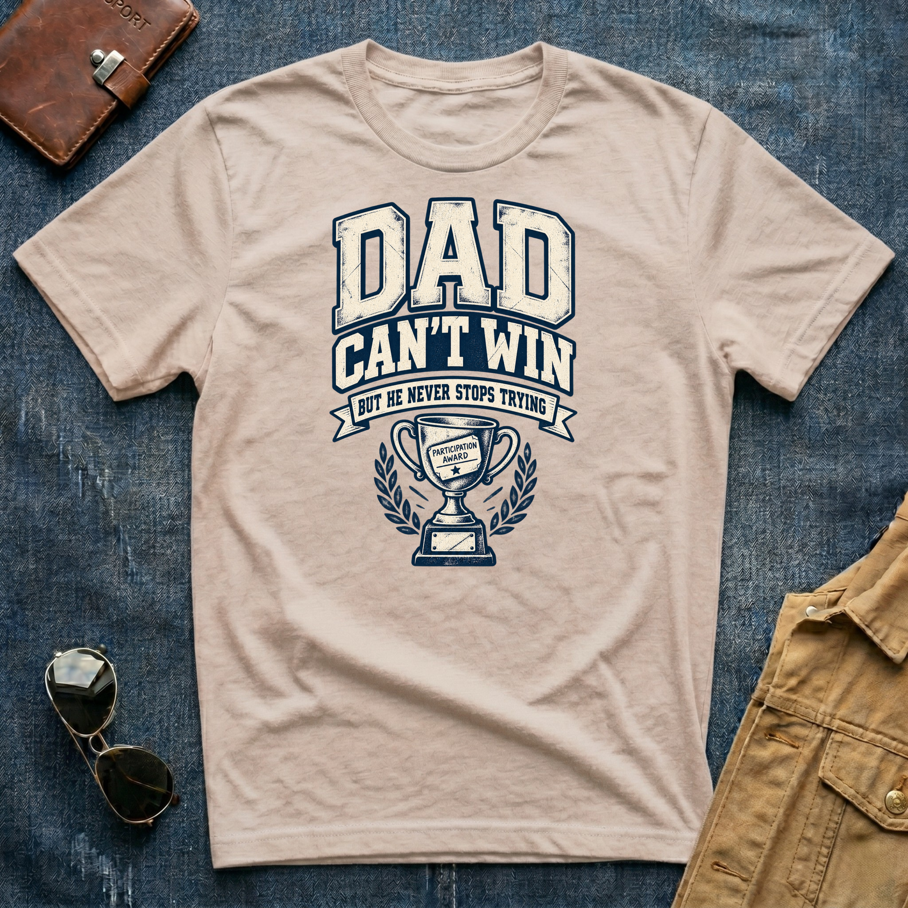 Dad Can't Win Light T-Shirt