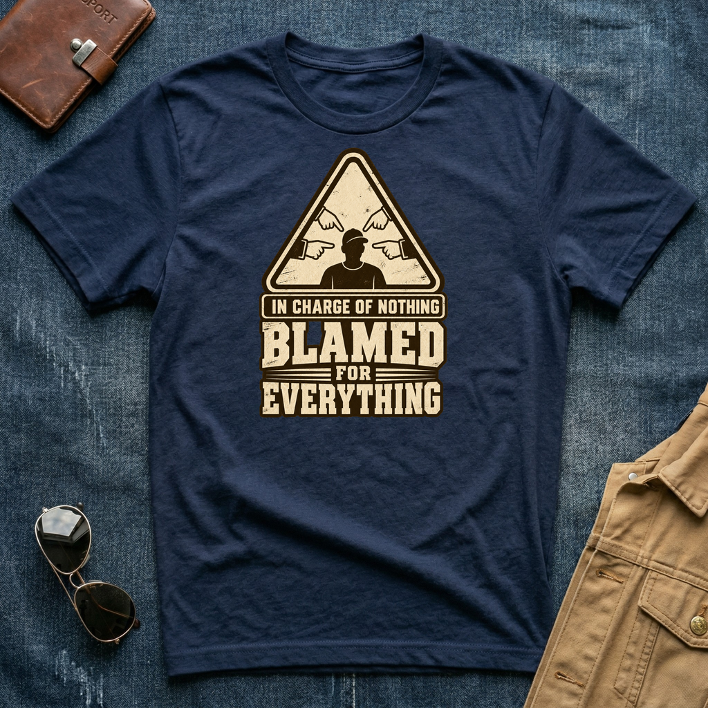 In Charge Of Nothing Blamed For Everything T-Shirt