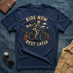 Ride Now Rest Later Bicycle T‑Shirt