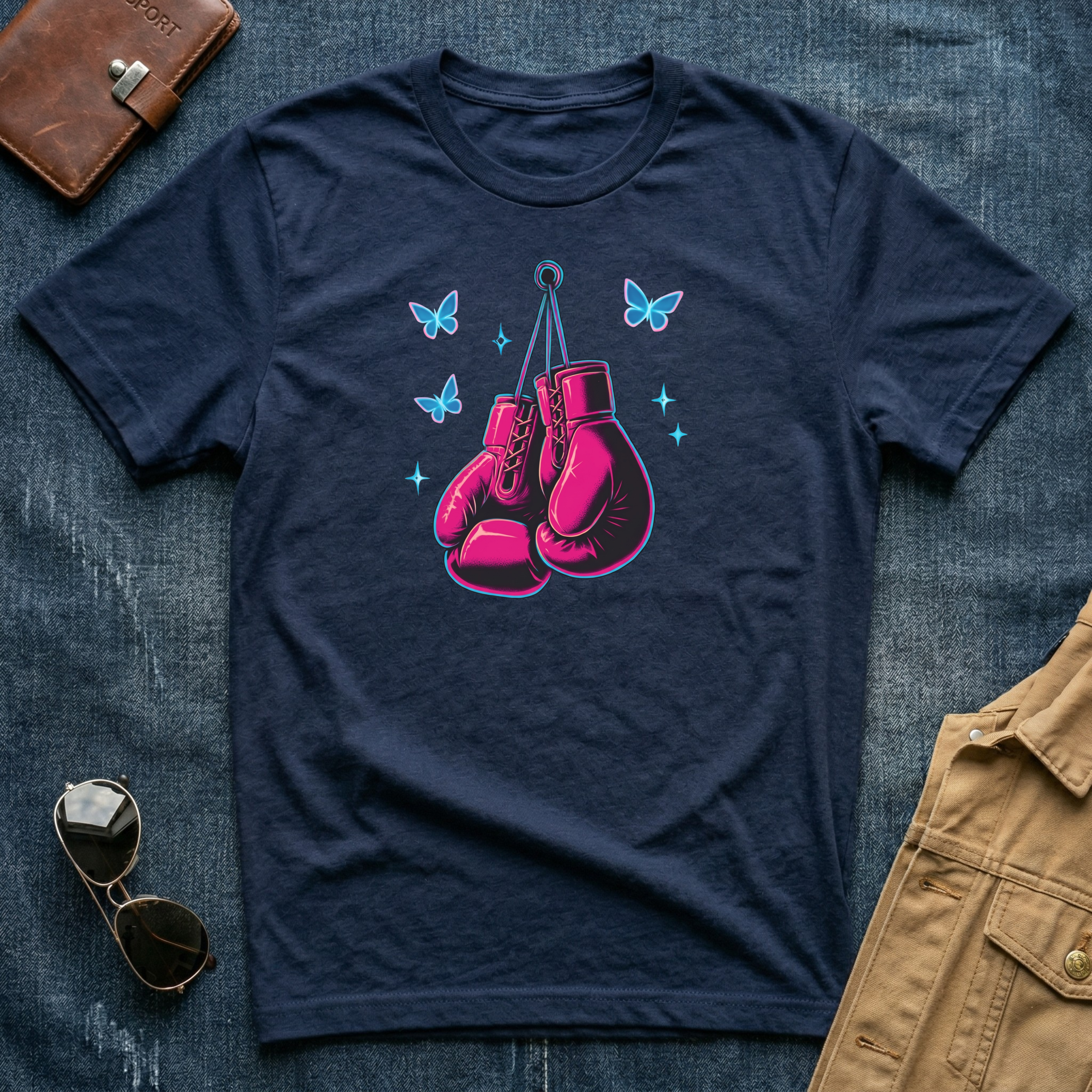 Hanging Neon Boxing Gloves T-Shirt