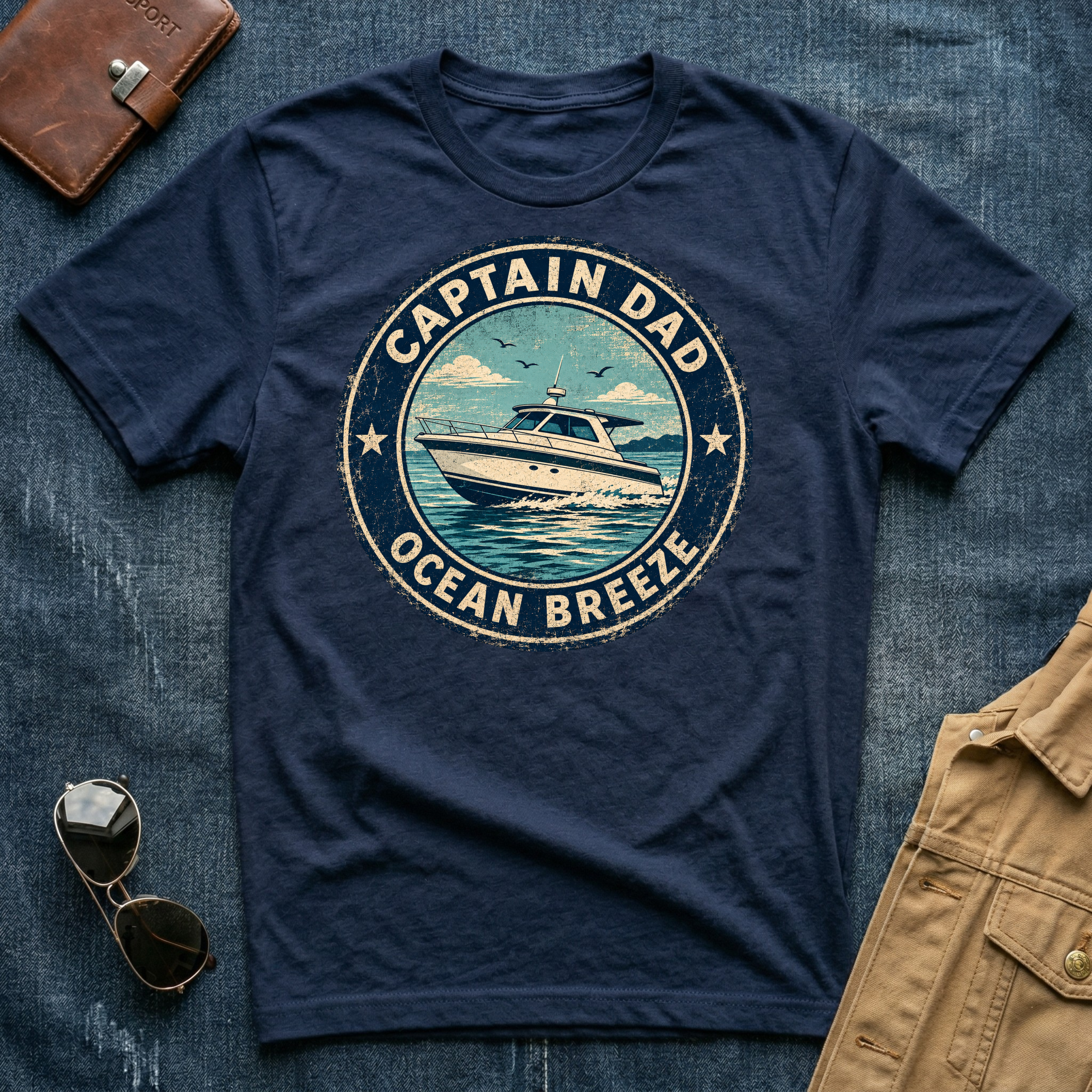 Captain Dad Ocean Breeze T‑Shirt