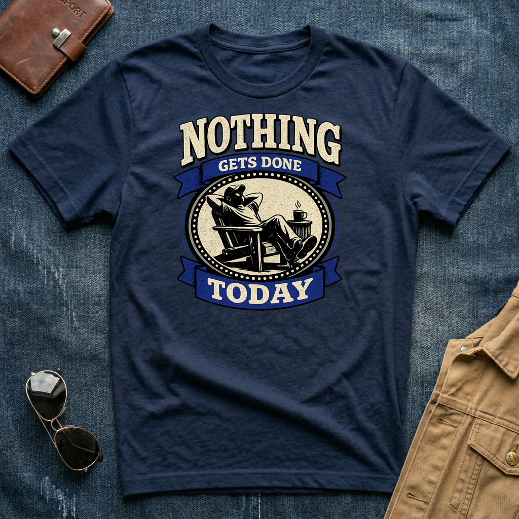 Nothing Gets Done Today T-Shirt