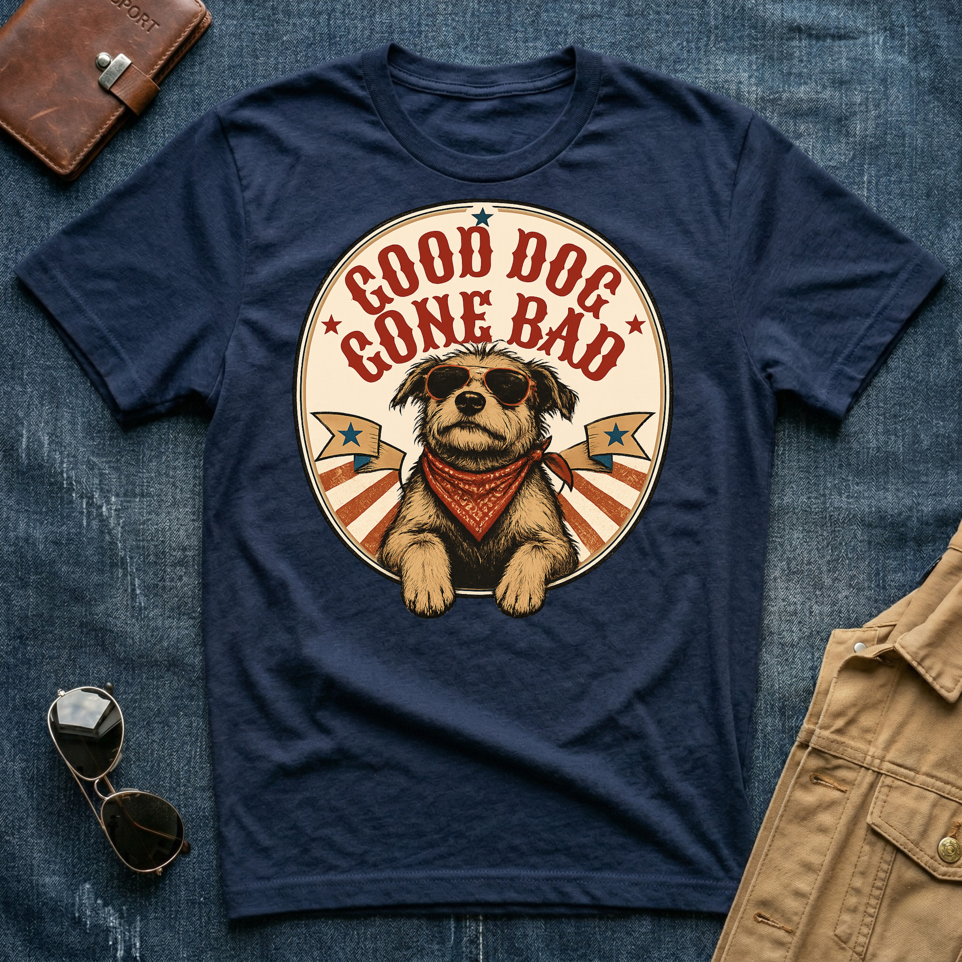 Good Dog Gone Bad Sherman T‑Shirt