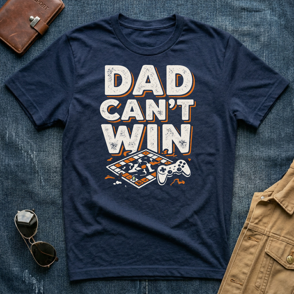 Dad Can't Win Game Board T Shirt