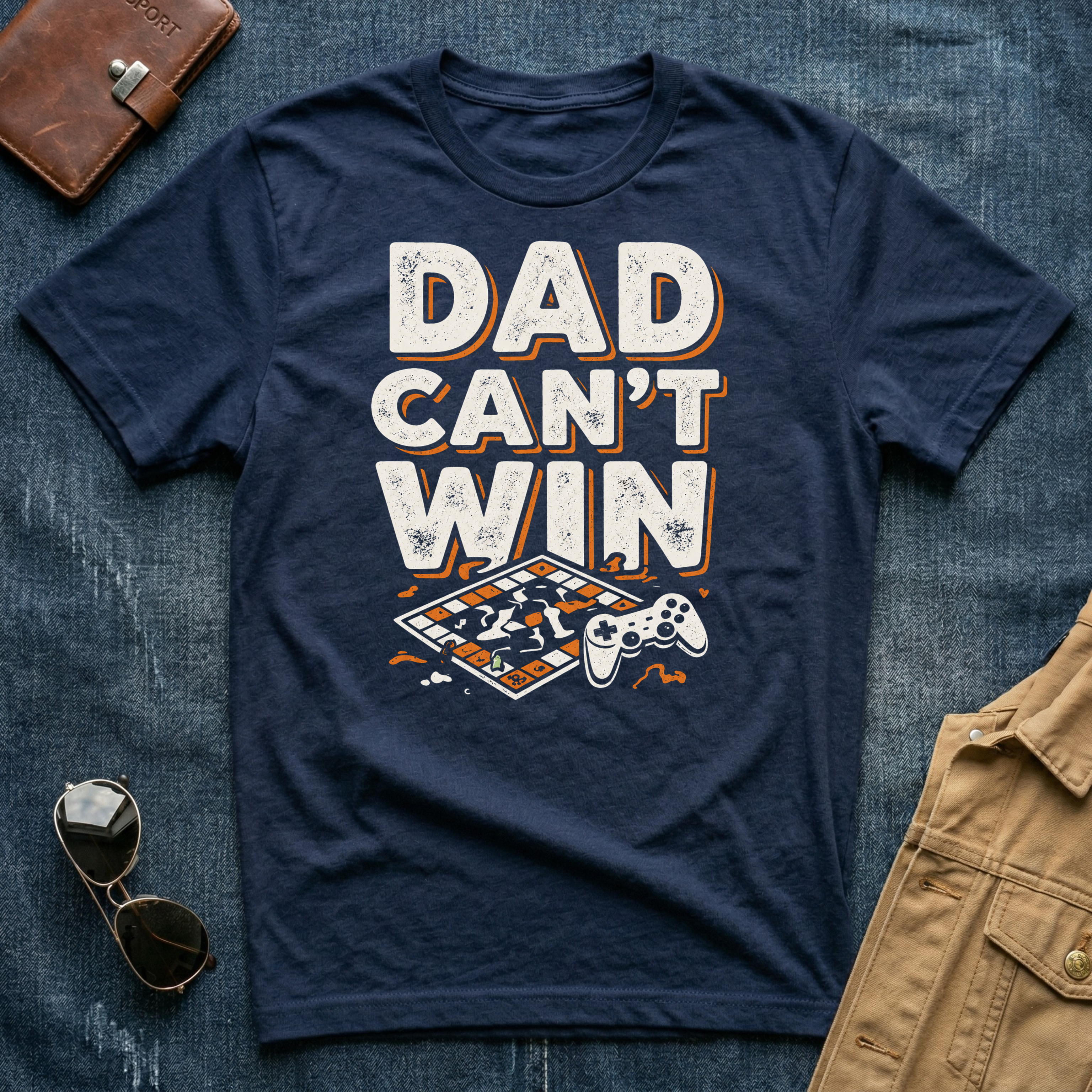 Dad Can't Win Game Board T Shirt