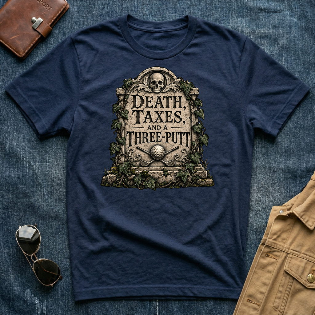 Death, Taxes & a Three-Putt Golf T‑Shirt