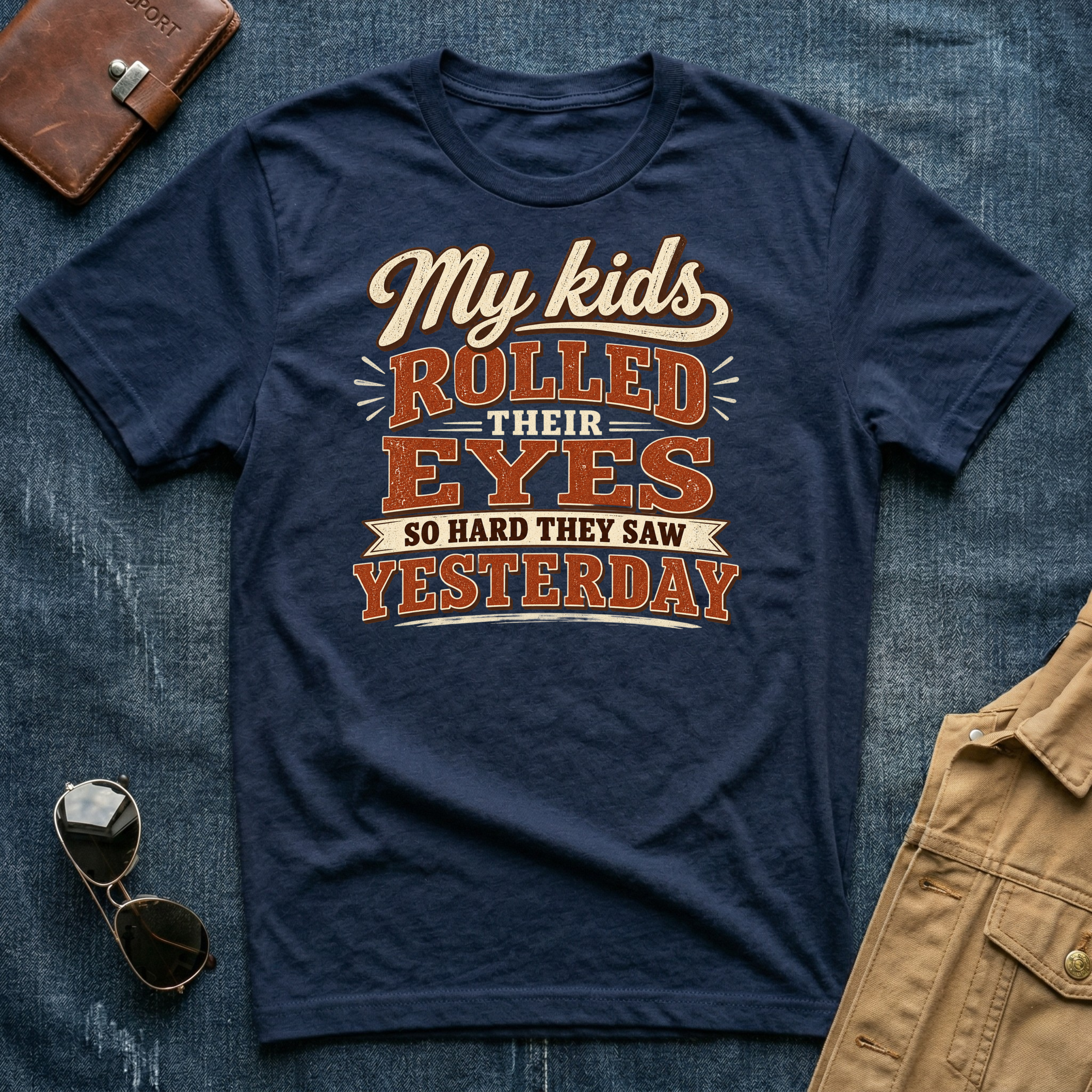 My Kids Rolled Their Eyes So Hard They Saw Yesterday T Shirt