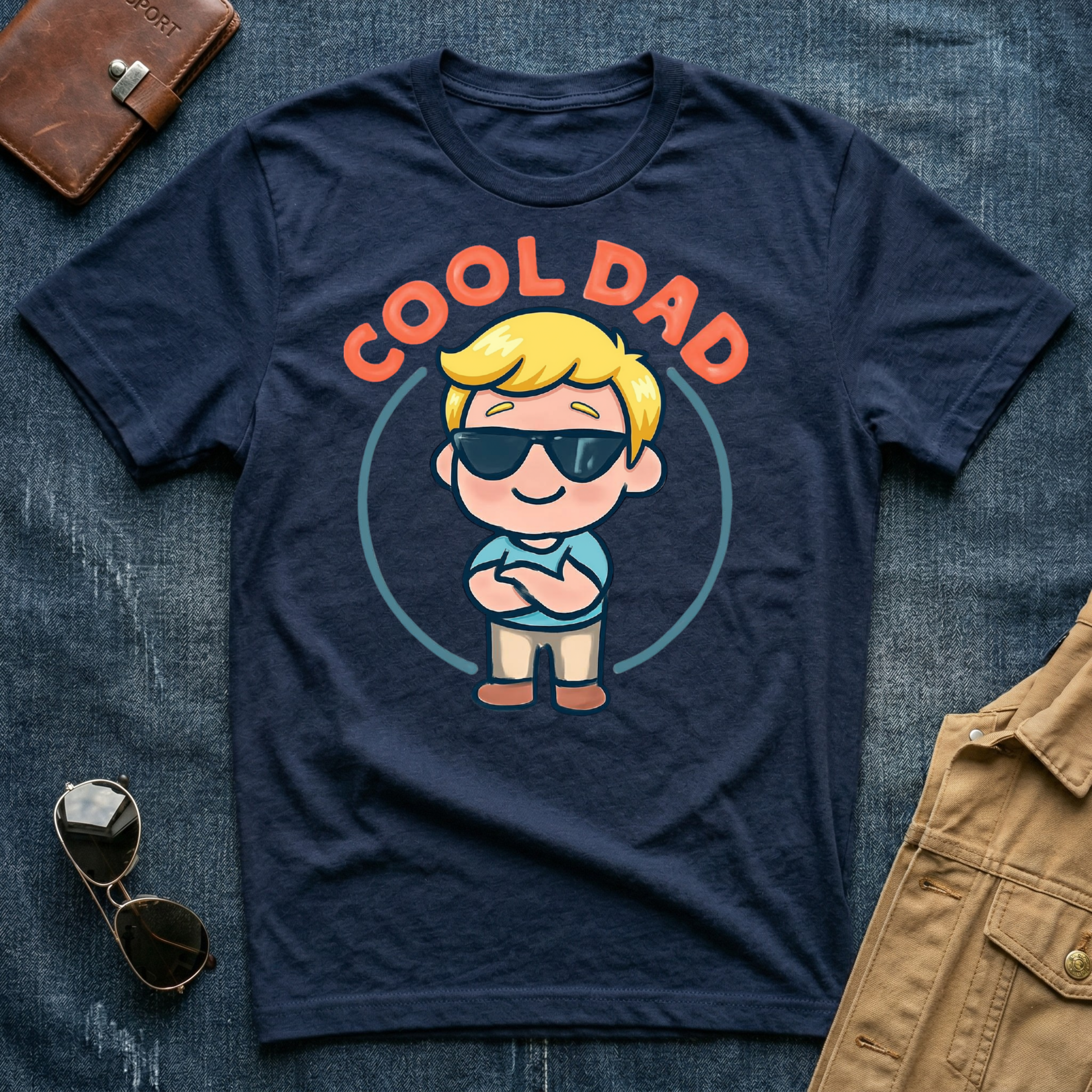 Anime Cool Dad Blond T-Shirt