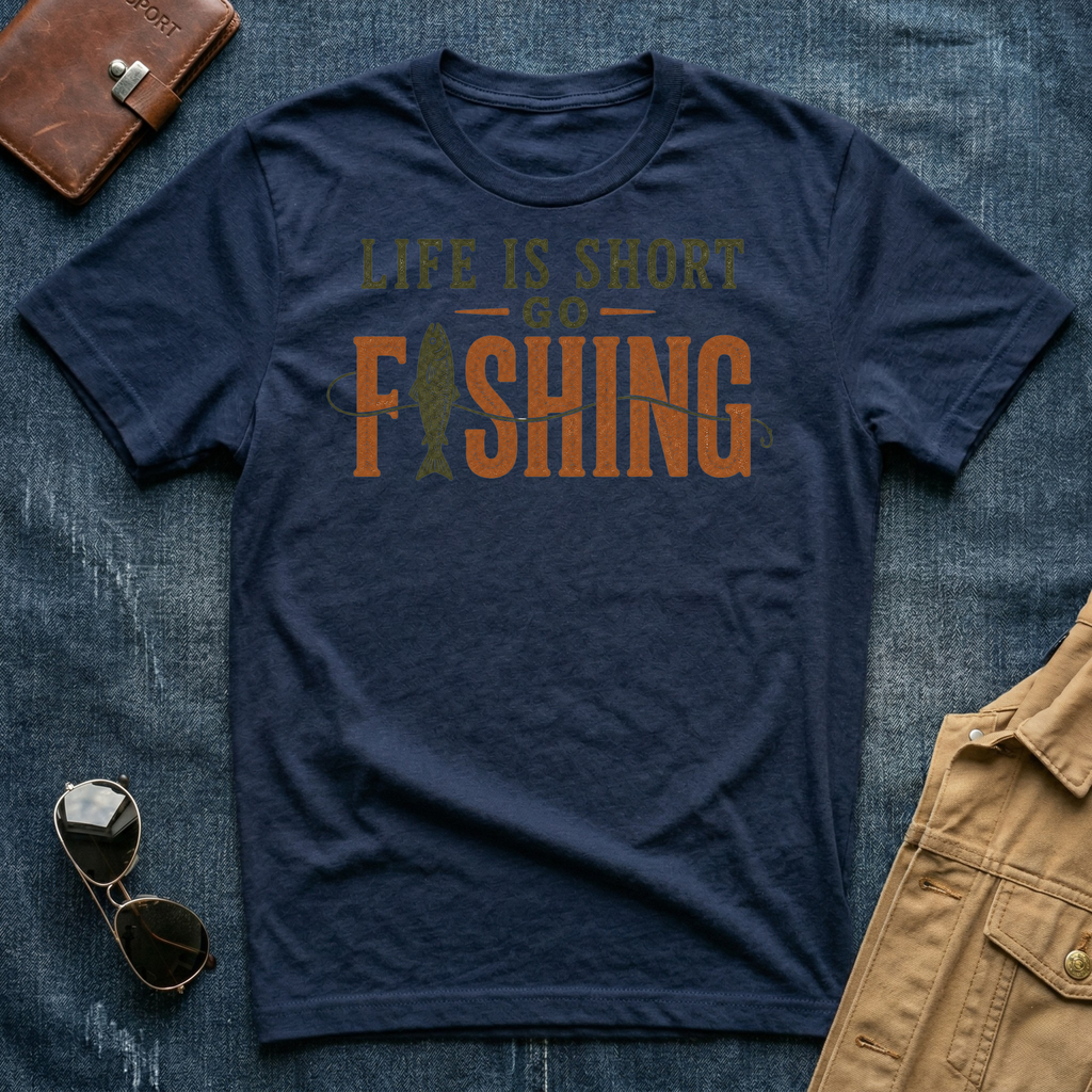 Life Is Short Go Fishing T Shirt