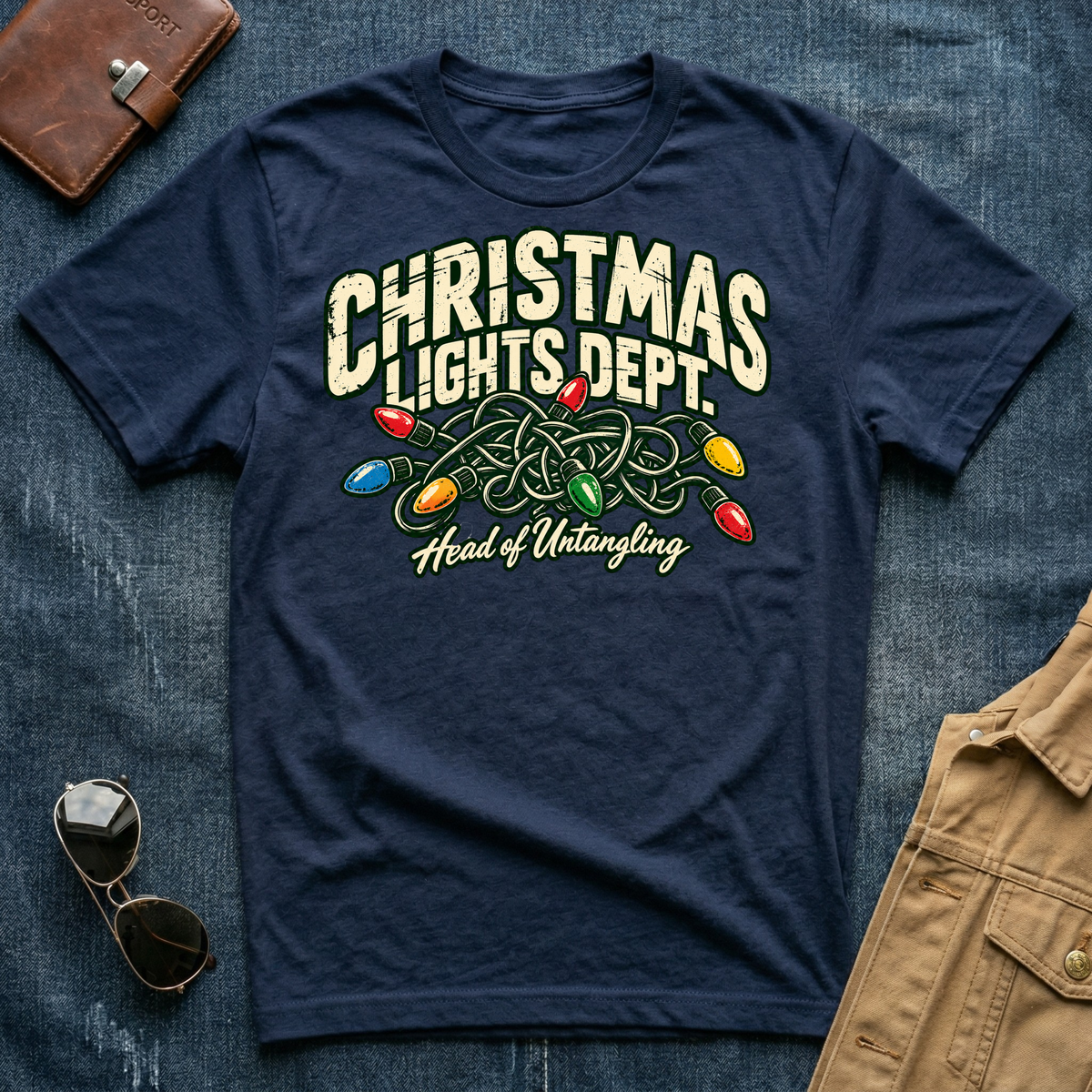 Christmas Lights Dept Untangle T-Shirt