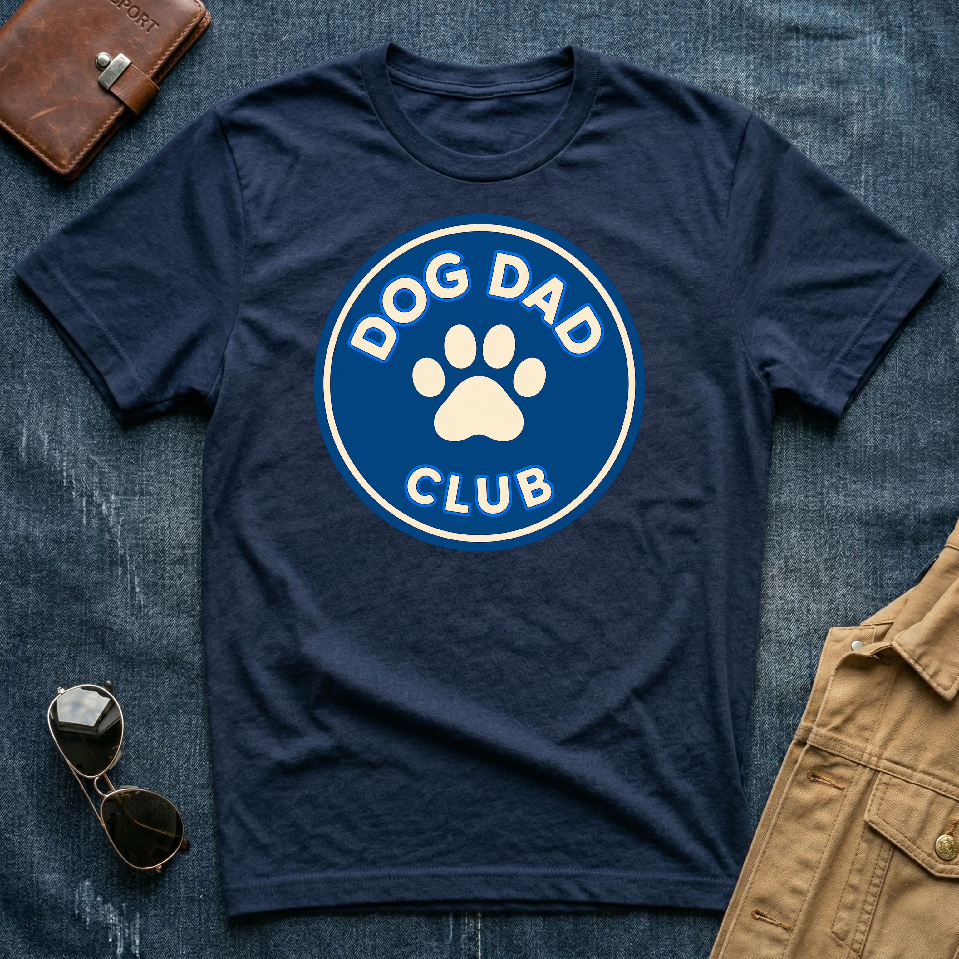 Dog Dad Club Blue T-Shirt
