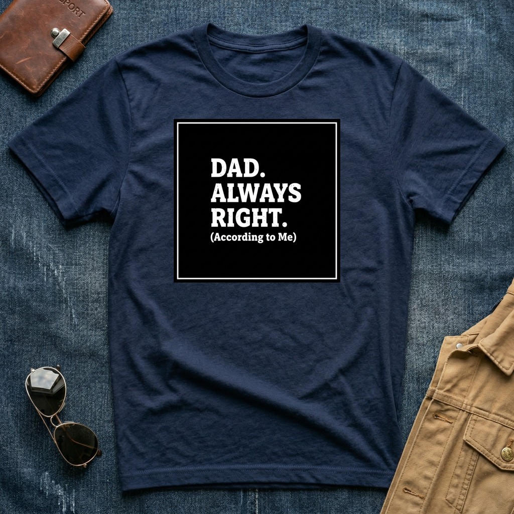 Dad Always Right T-Shirt