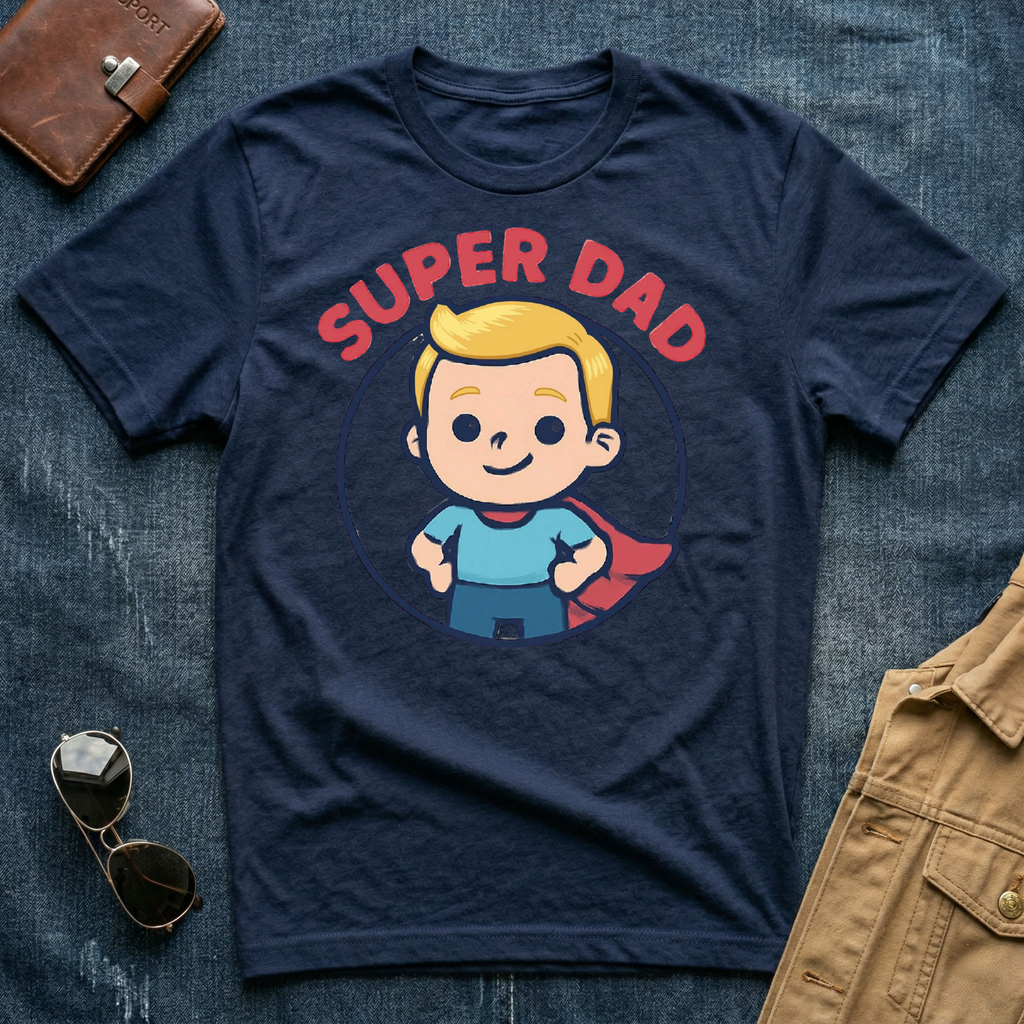 Anime Super Dad Blond T Shirt