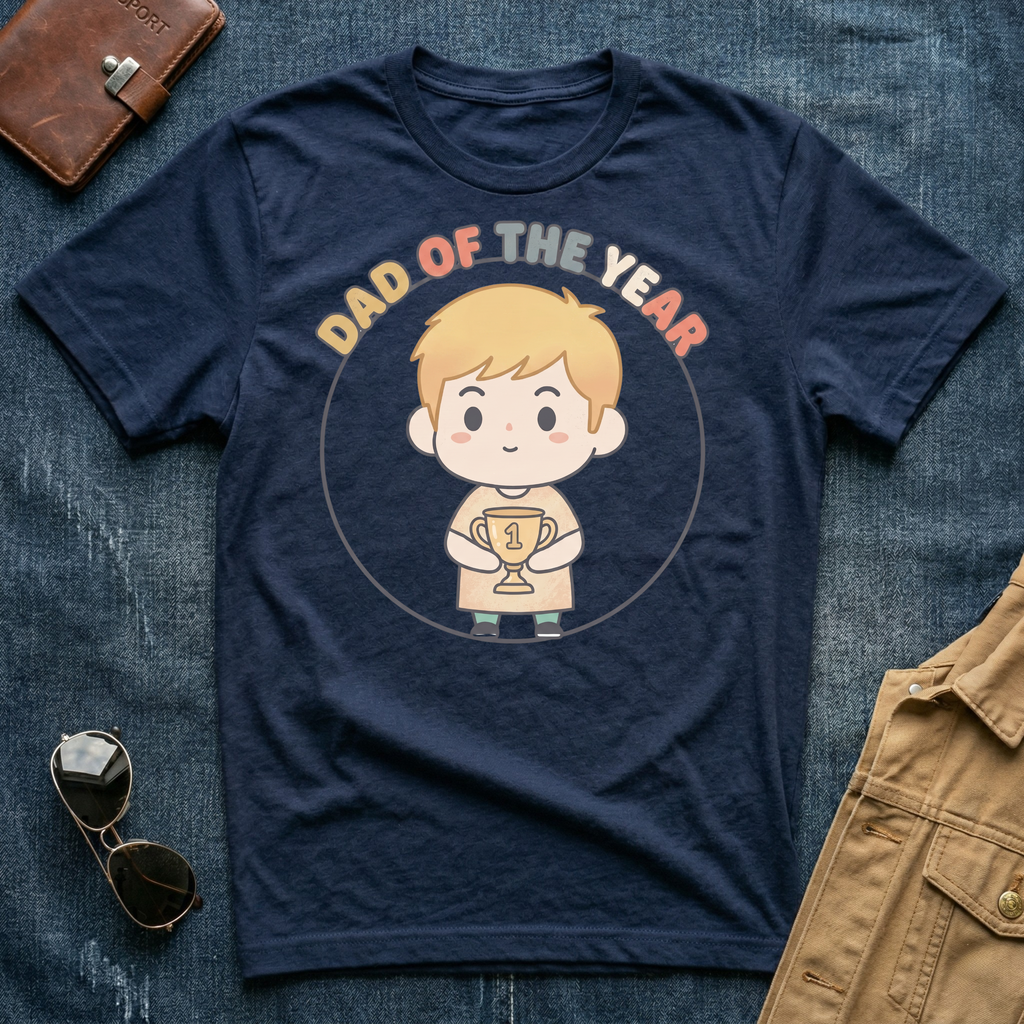 Anime Dad of the Year Blond T-Shirt