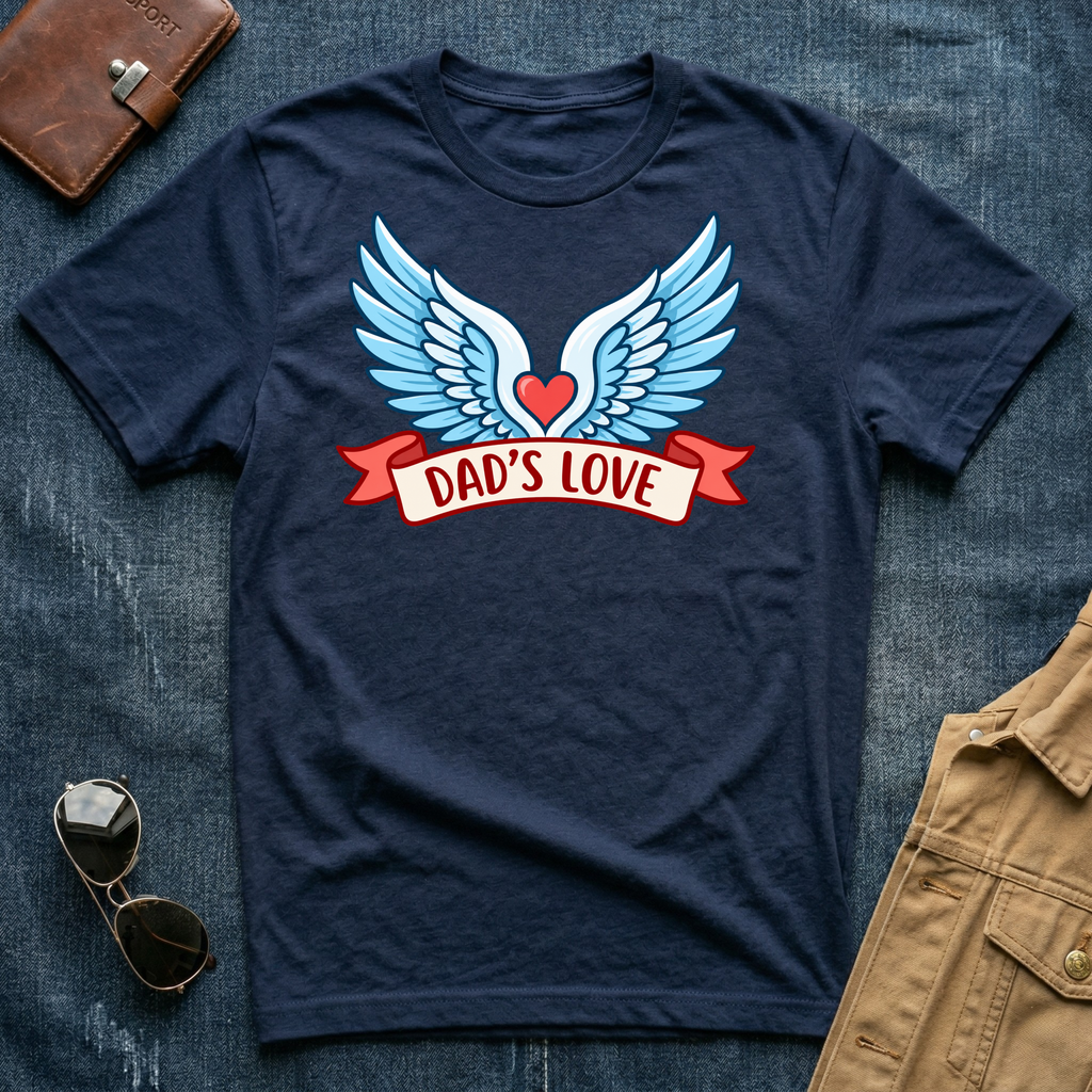 Dad’s Love Winged Heart T-Shirt