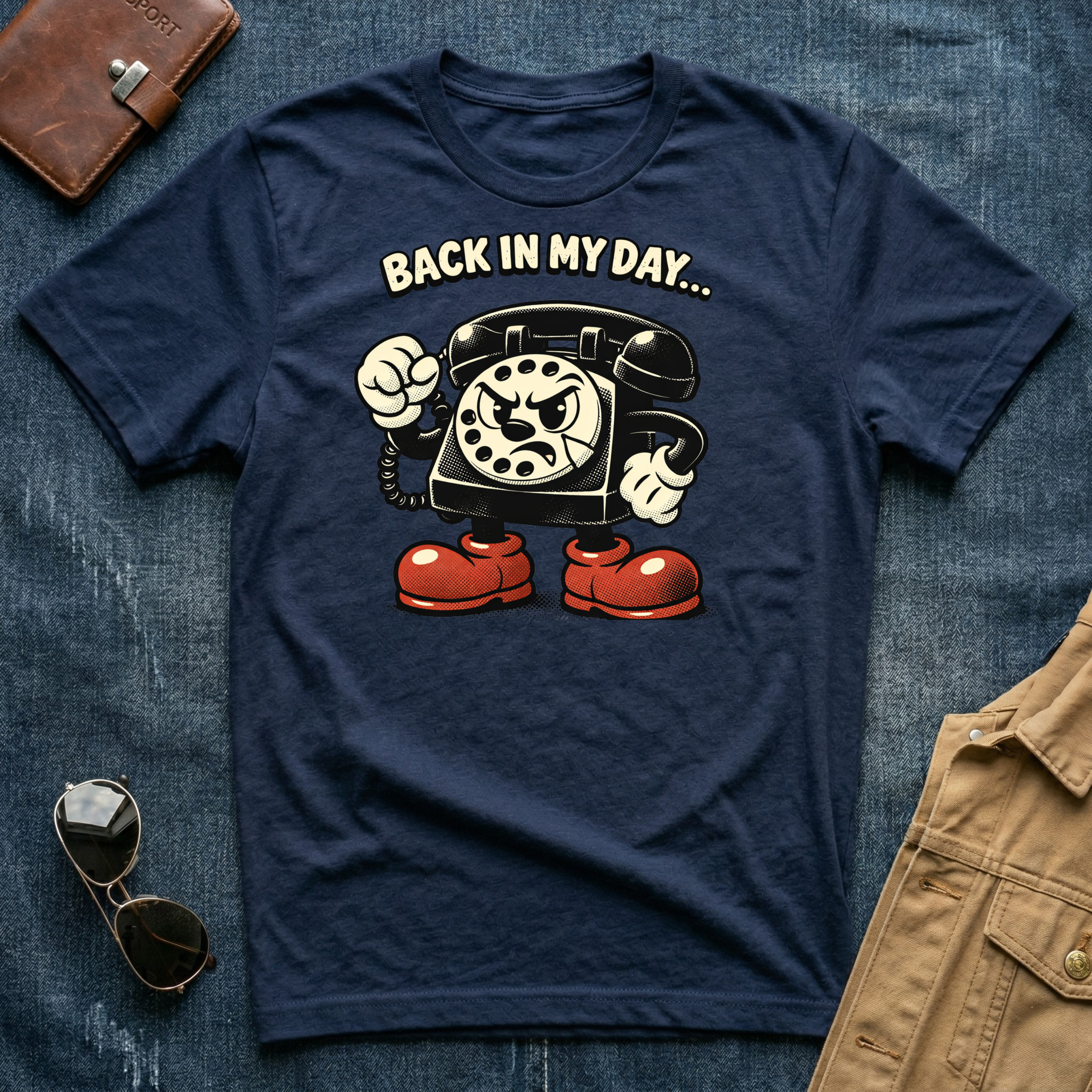 Back In My Day Telephone T Shirt