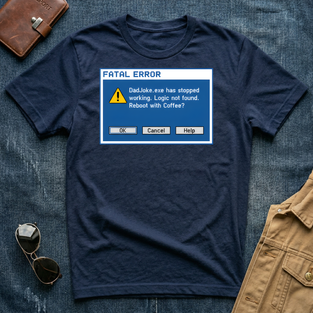 Fatal Error Dad.exe Has Stopped Working T Shirt