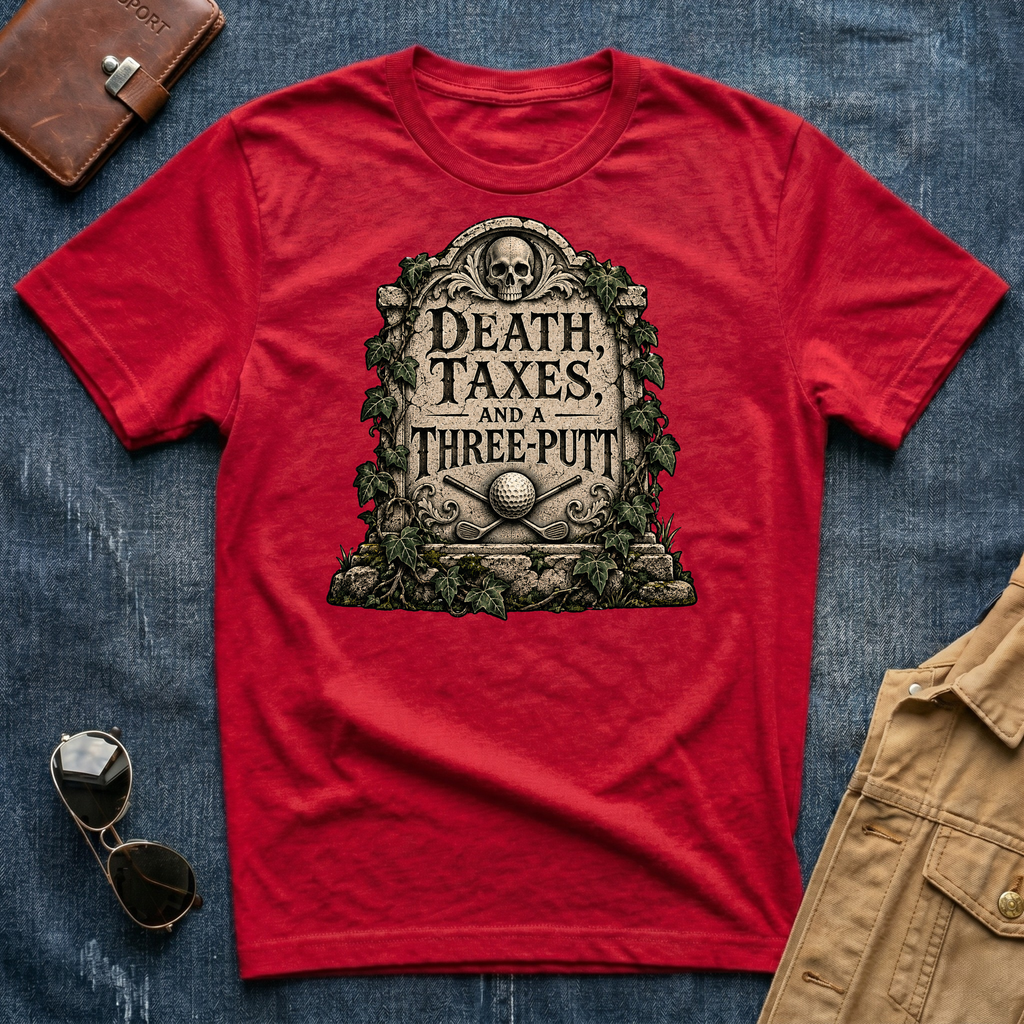 Death, Taxes & a Three-Putt Golf T‑Shirt