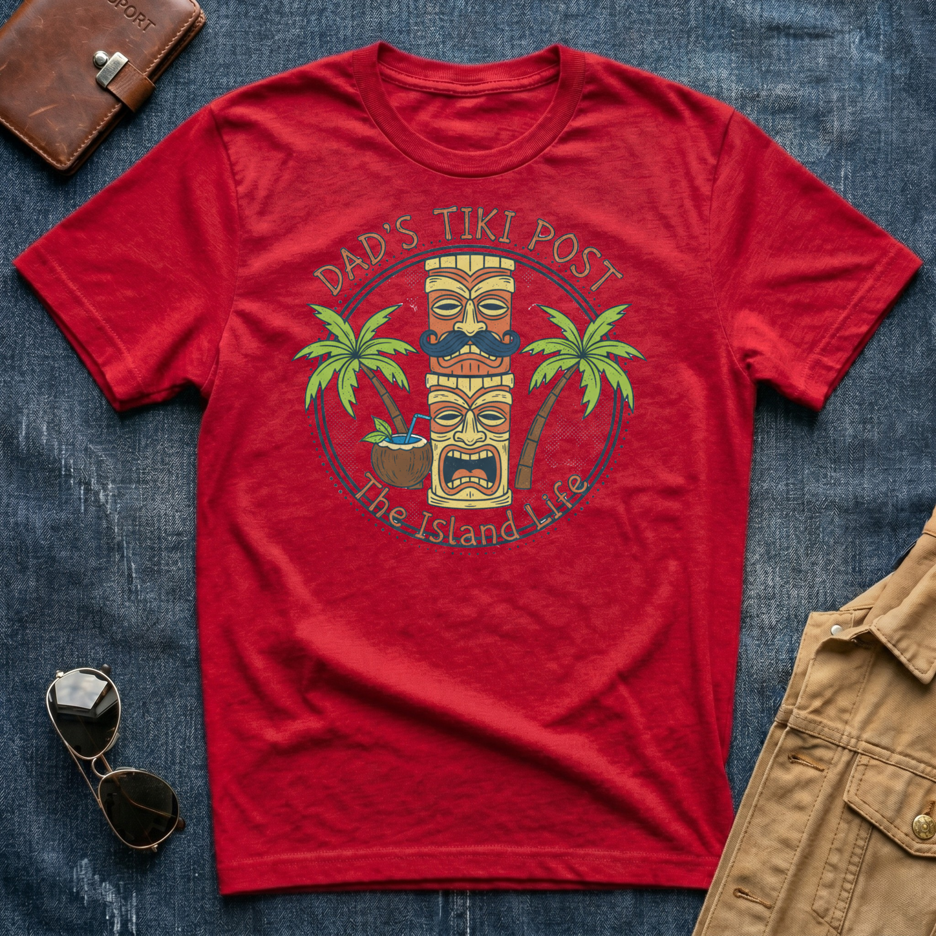 Dad's Tiki Post T Shirt