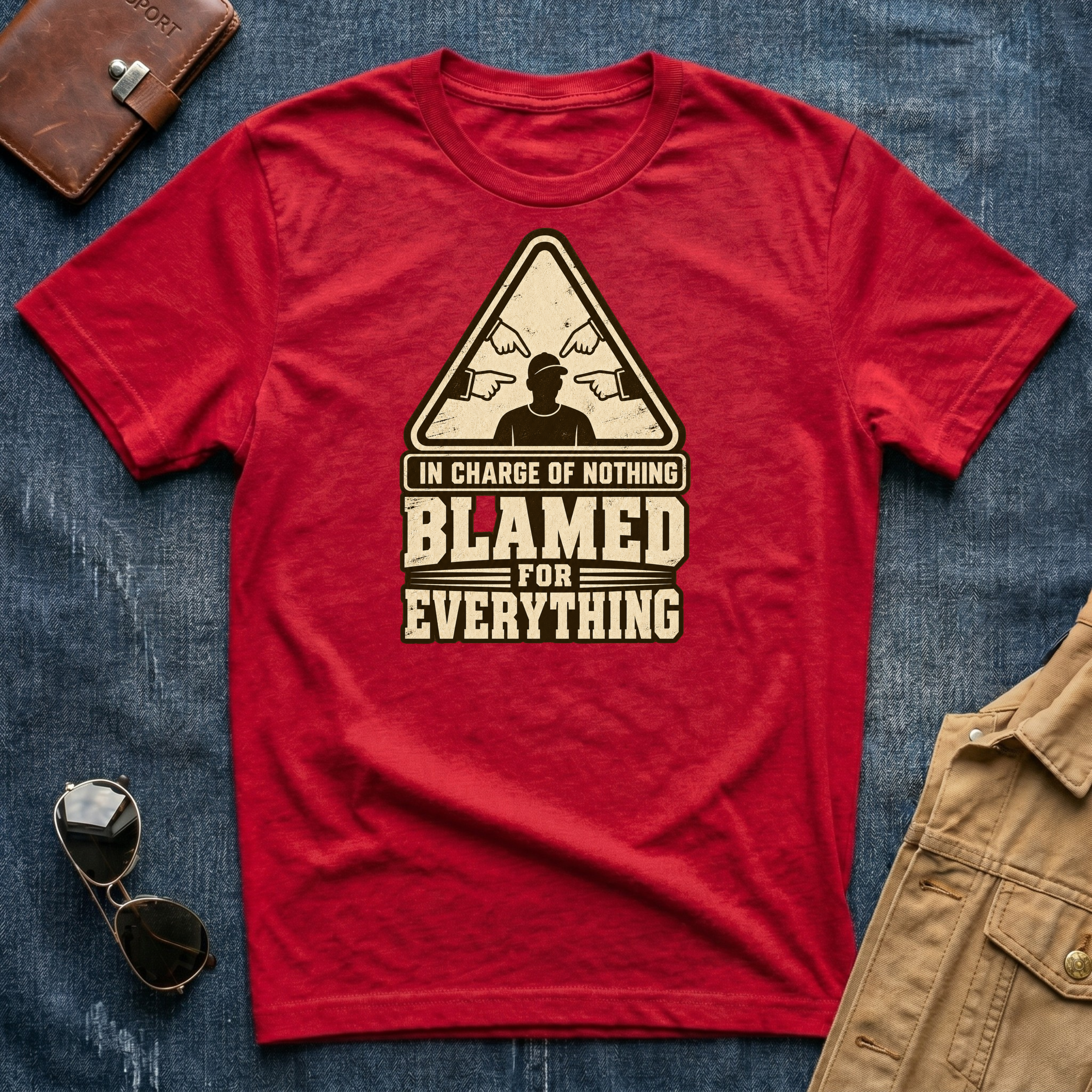 In Charge Of Nothing Blamed For Everything T-Shirt