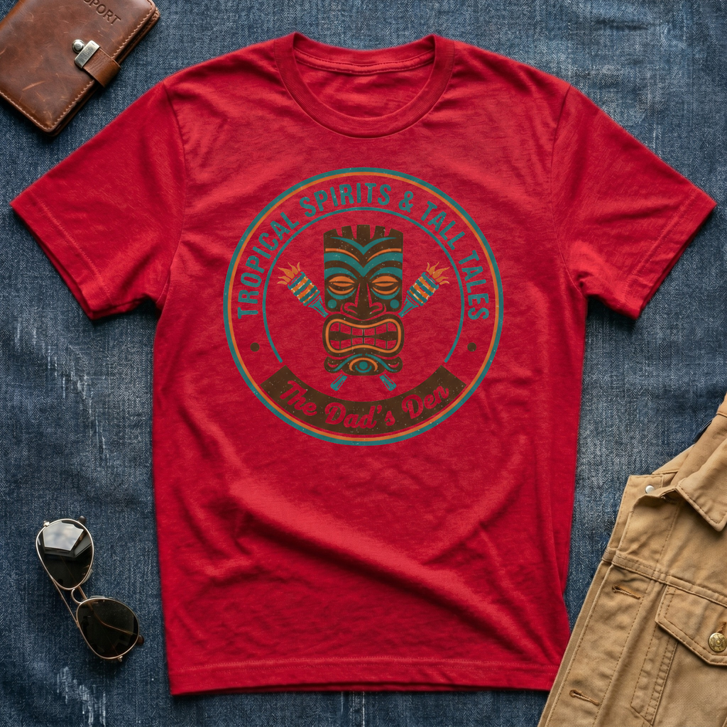 Dad's Den Tropical Spirits & Tall Tales T Shirt